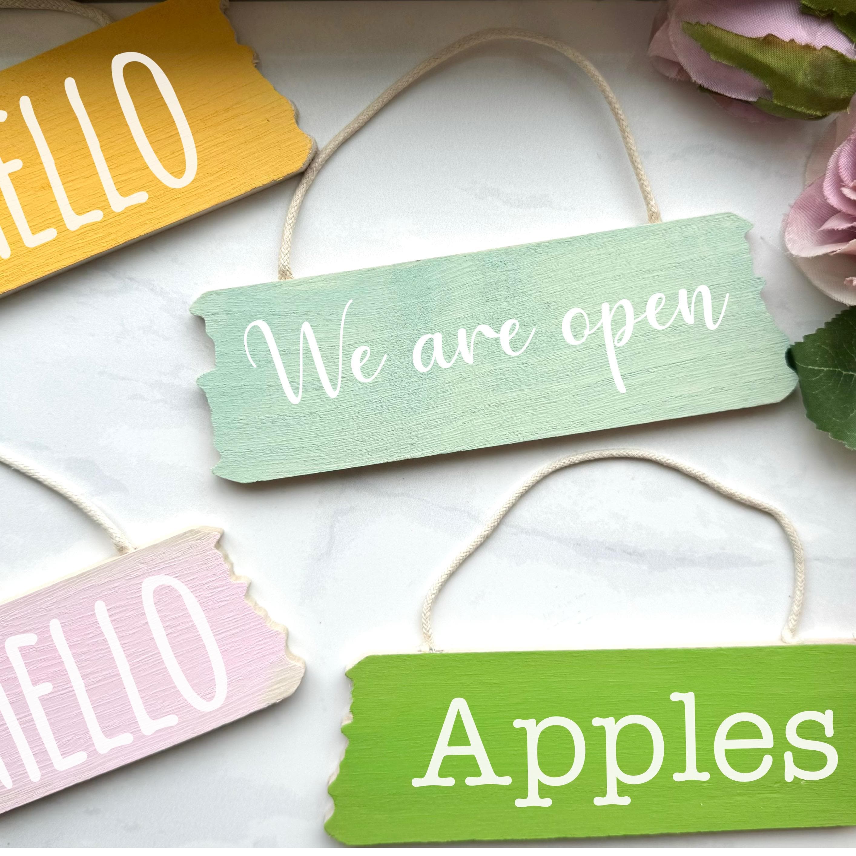 Mini Sign, small rustic wood sign, personalized wood sign, small hanging wood sign, wedding table sign, Food sign, small display sign