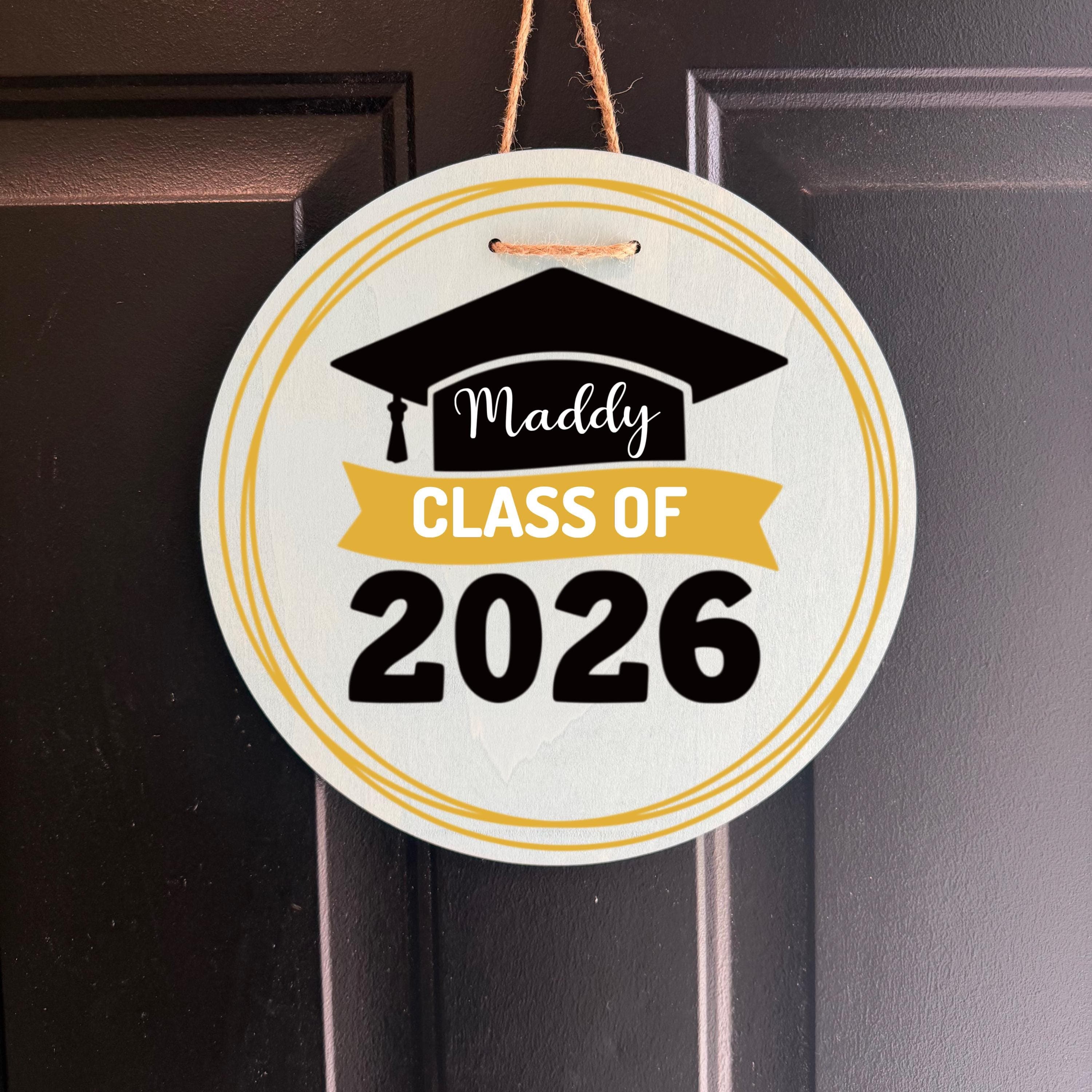 Class of 2026 Graduation Door Decor, Personalized Graduation Door hanger, Custom Graduation sign - image 5