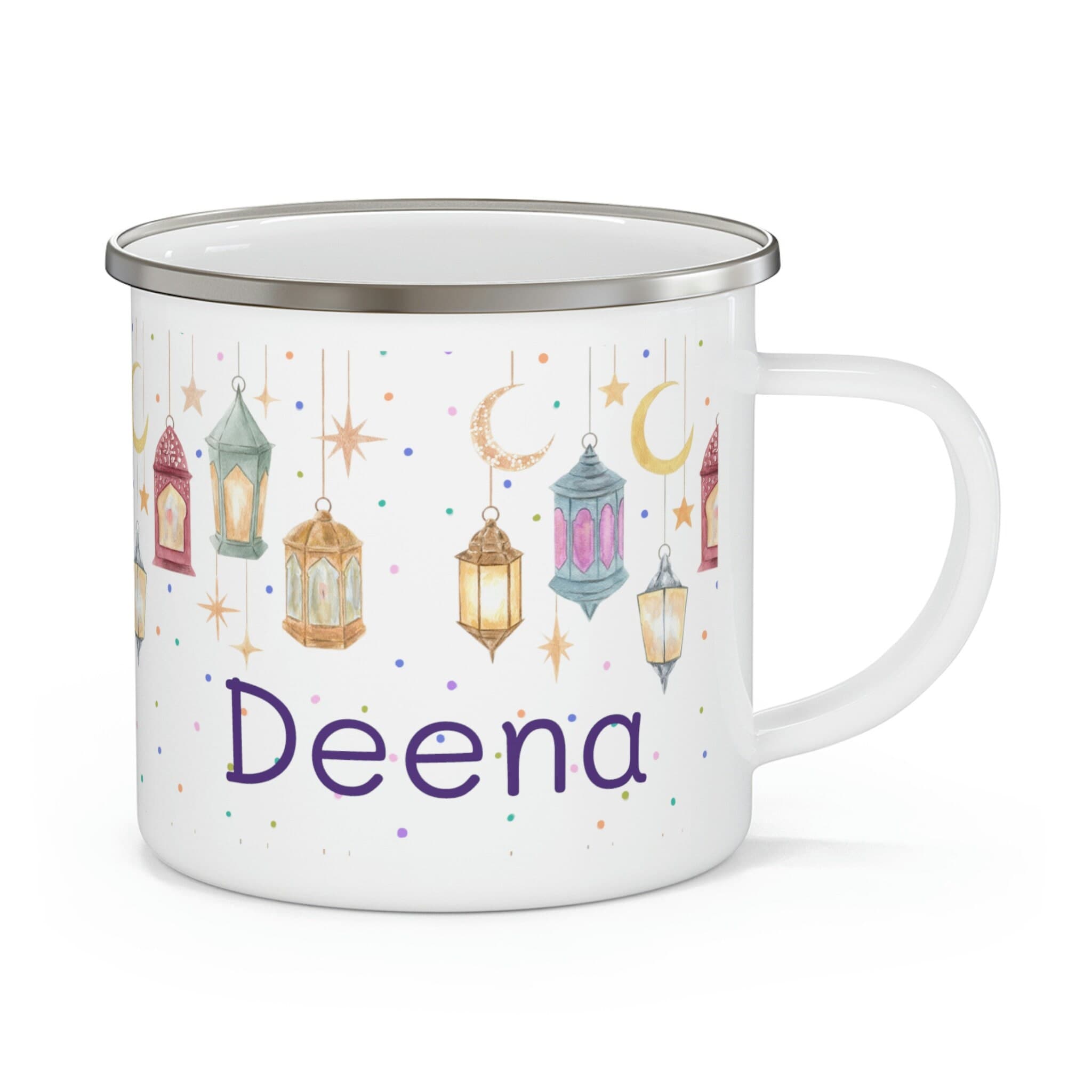 Eid gifts for kids, Eid Mug, Ramadan gifts for kids, Ramadan mug, Personalized Enamel Cup, Kids Hot Chocolate Cup, Custom mug, Muslim kids