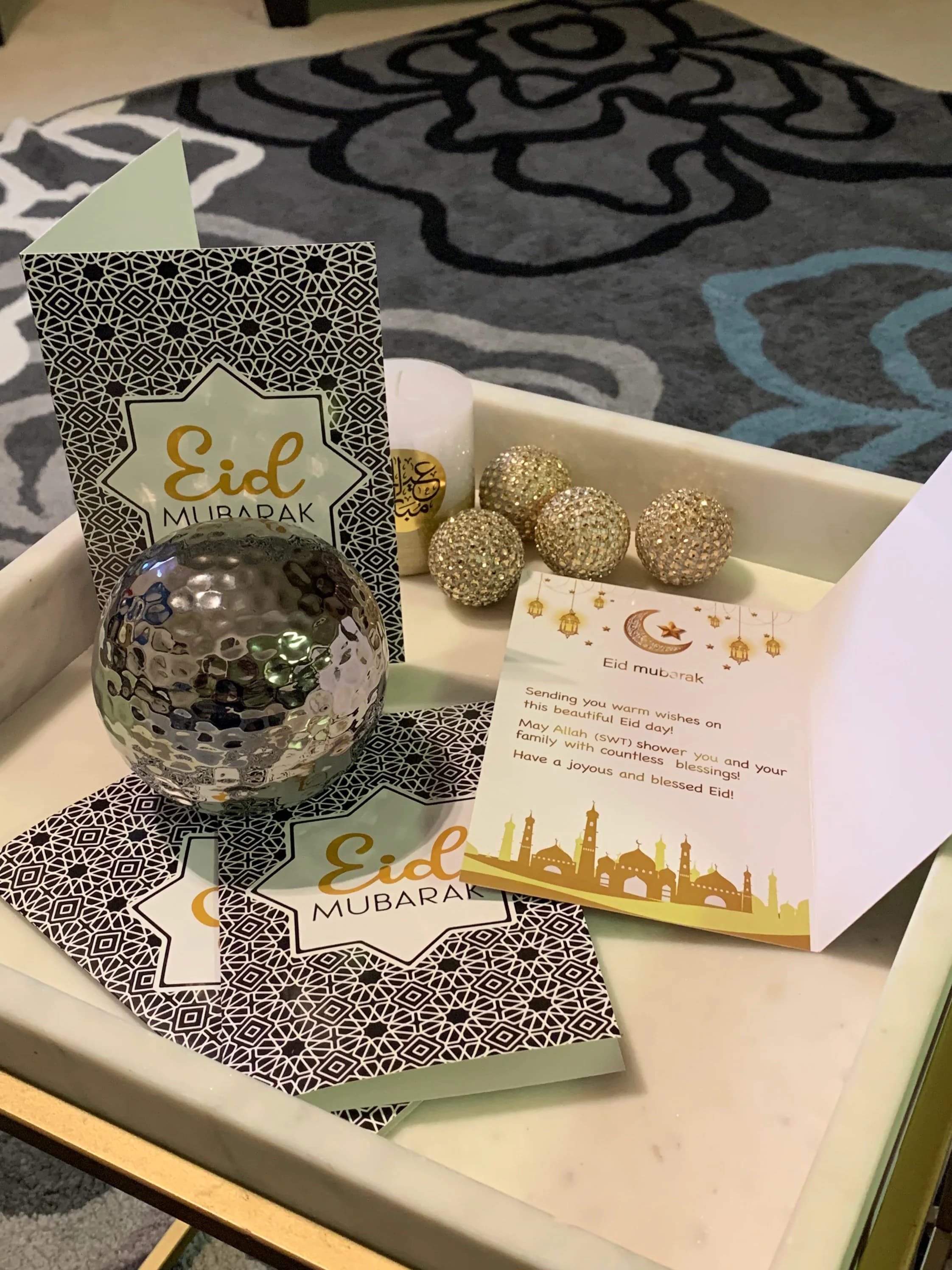 Eid Mubarak Greeting Cards 6 in a Pack