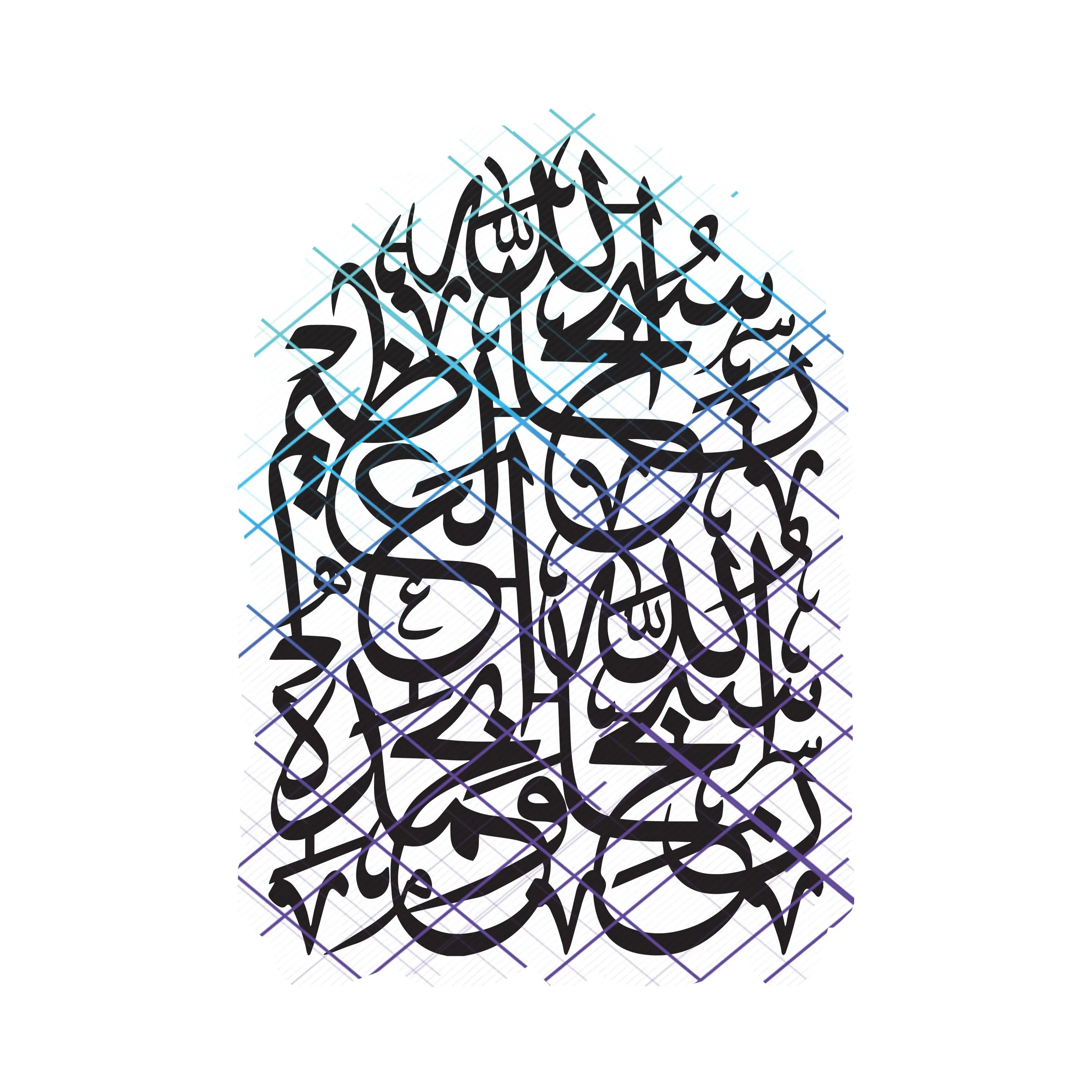 Subhan Allah Wa Bihamdihi Subhan Allah Al Adhim. laser Islamic Calligraphy Jpeg,Png,Svg,Pdf.