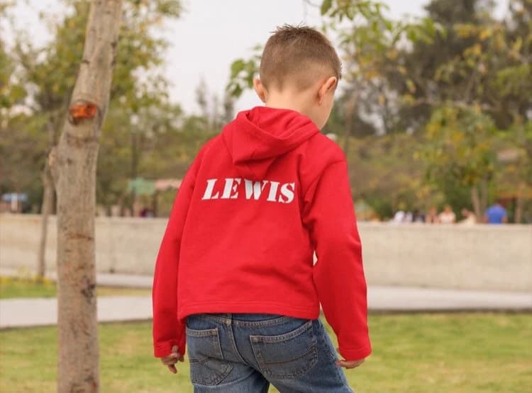 Personalised Christmas Kids Hoodie, Festive Winter Wear, Kids Name Sweatshirt, Children Gift Present