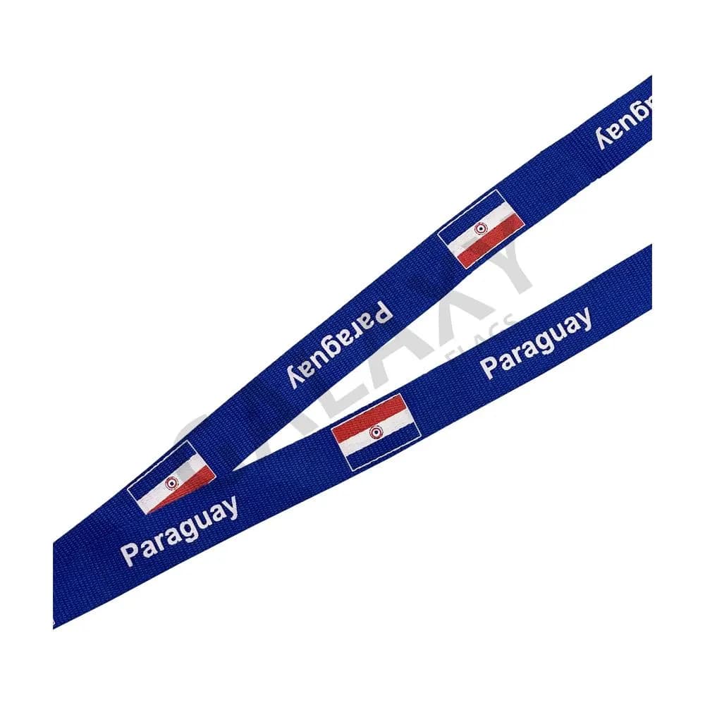 Paraguay Flag Lanyard