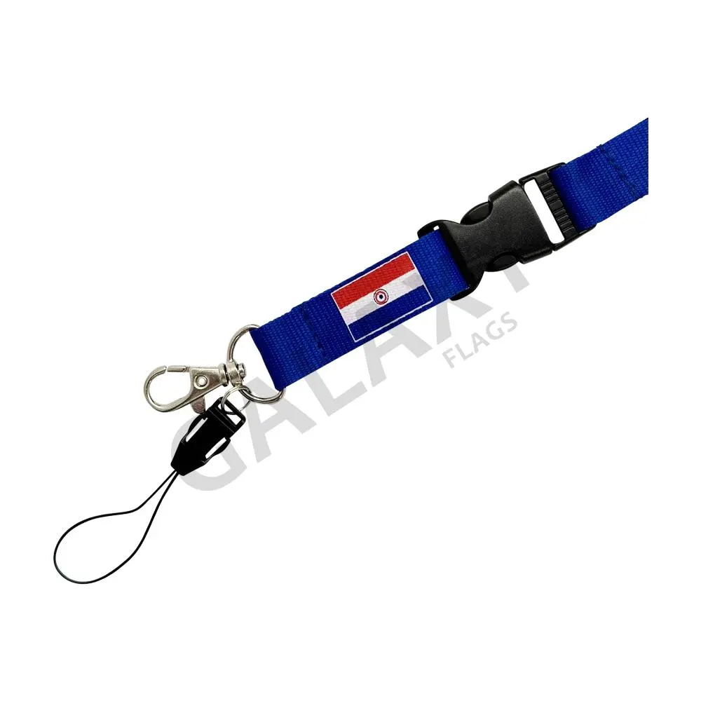 Paraguay Flag Lanyard