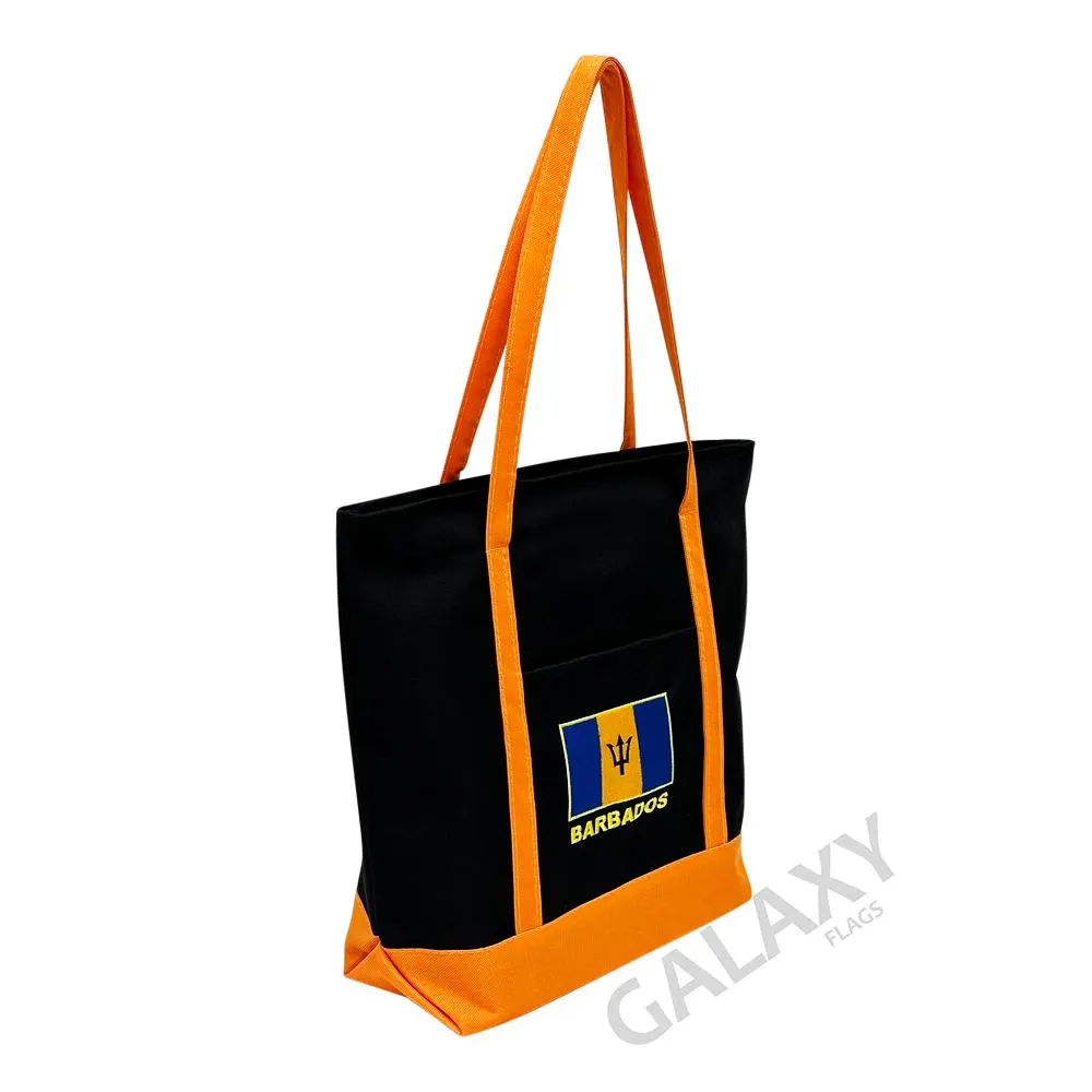 Barbados Flag Embroidered Tote Bag / Barbados Flag / Barbados Flag Handbag - image 3