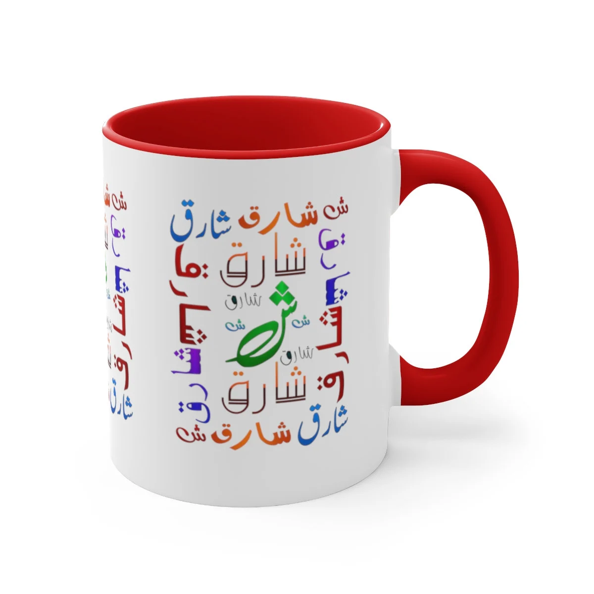 Customized Artistic Name Mug in Urdu Calligraphy - Multiple Colors - Accent Coffee Mug, 11oz - image 3