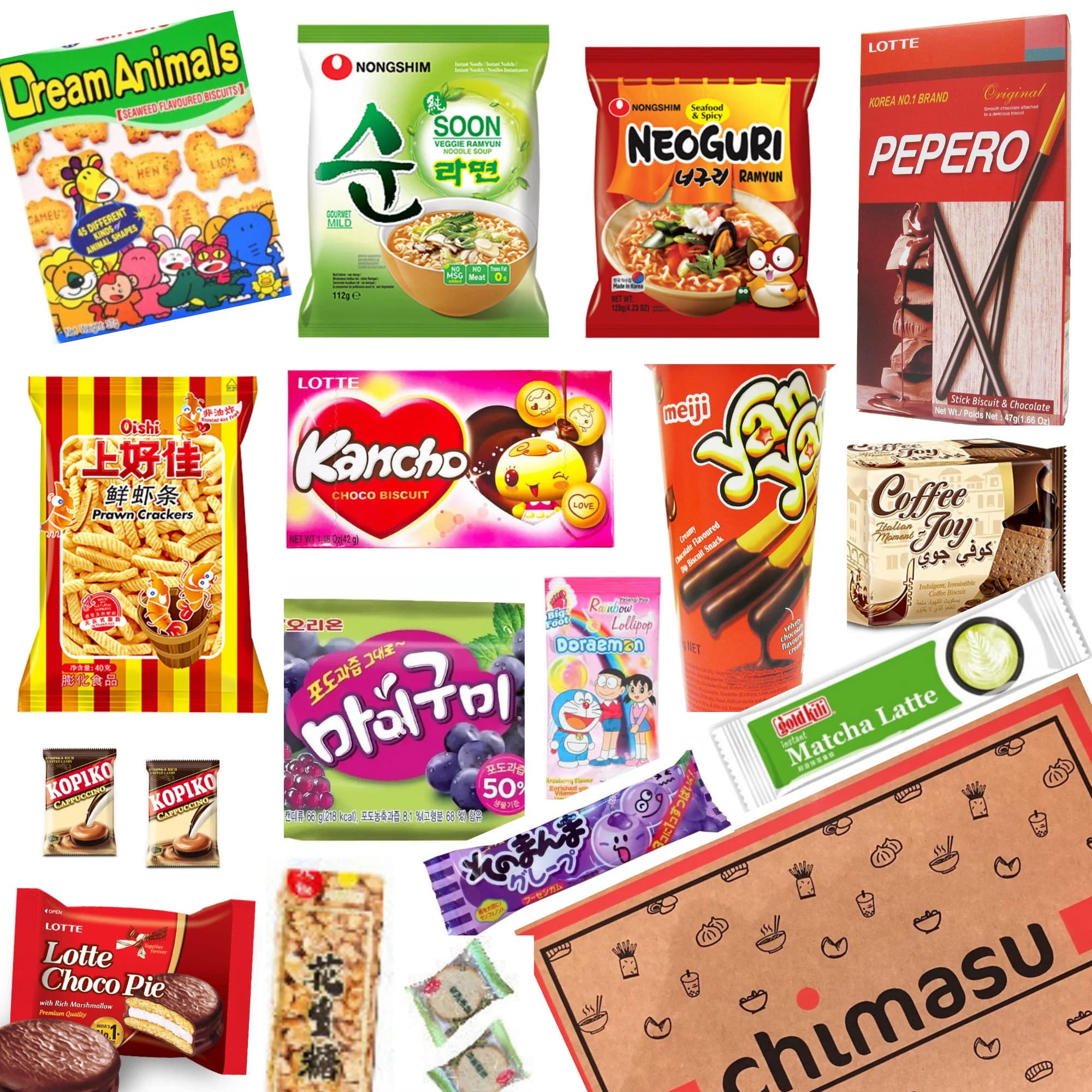 Asian Deluxe Snack Box Hamper by Chimasu - Includes Japanese, Korean, Chinese, Taiwanese, Singaporean Snacks and Sweets and Much More - image 4