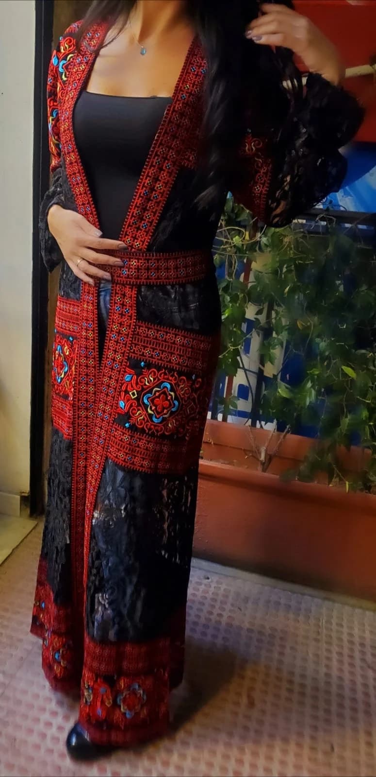 Embroidered Palestinian Cape - image 4