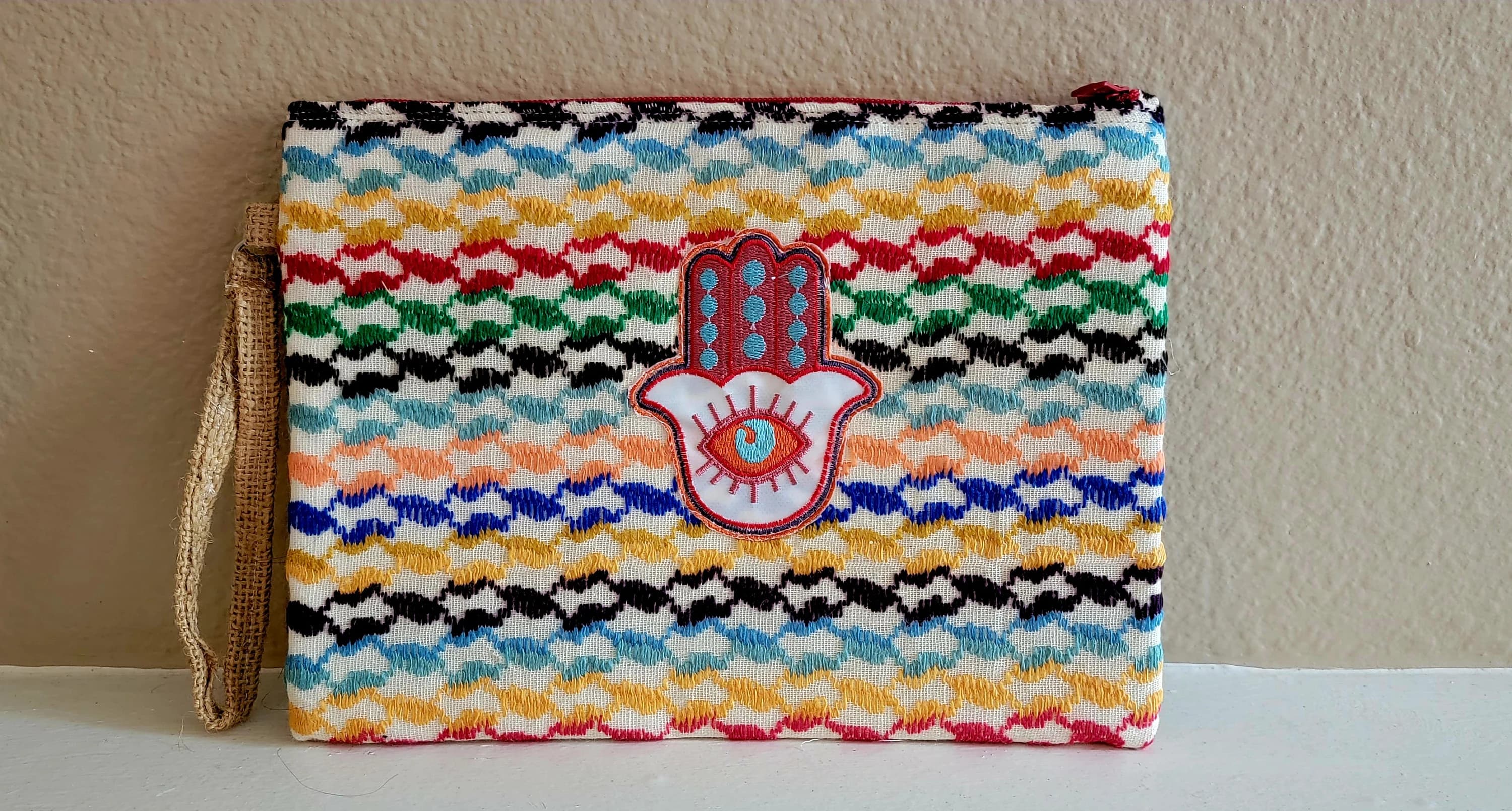 Keffiyeh / Women Handbag-Wristlet Clutch - image 5