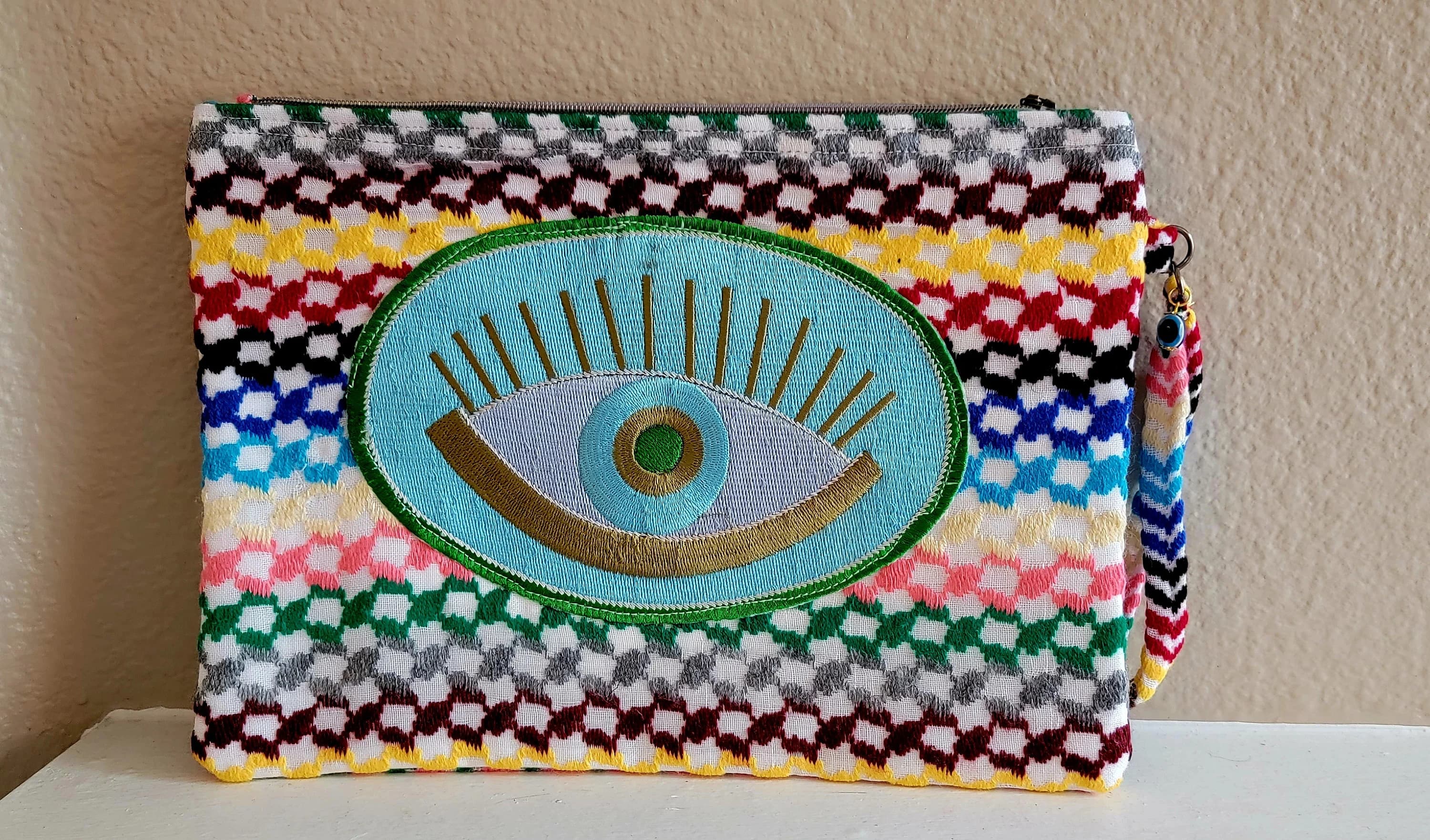 Keffiyeh / Women Handbag-Wristlet Clutch - image 4
