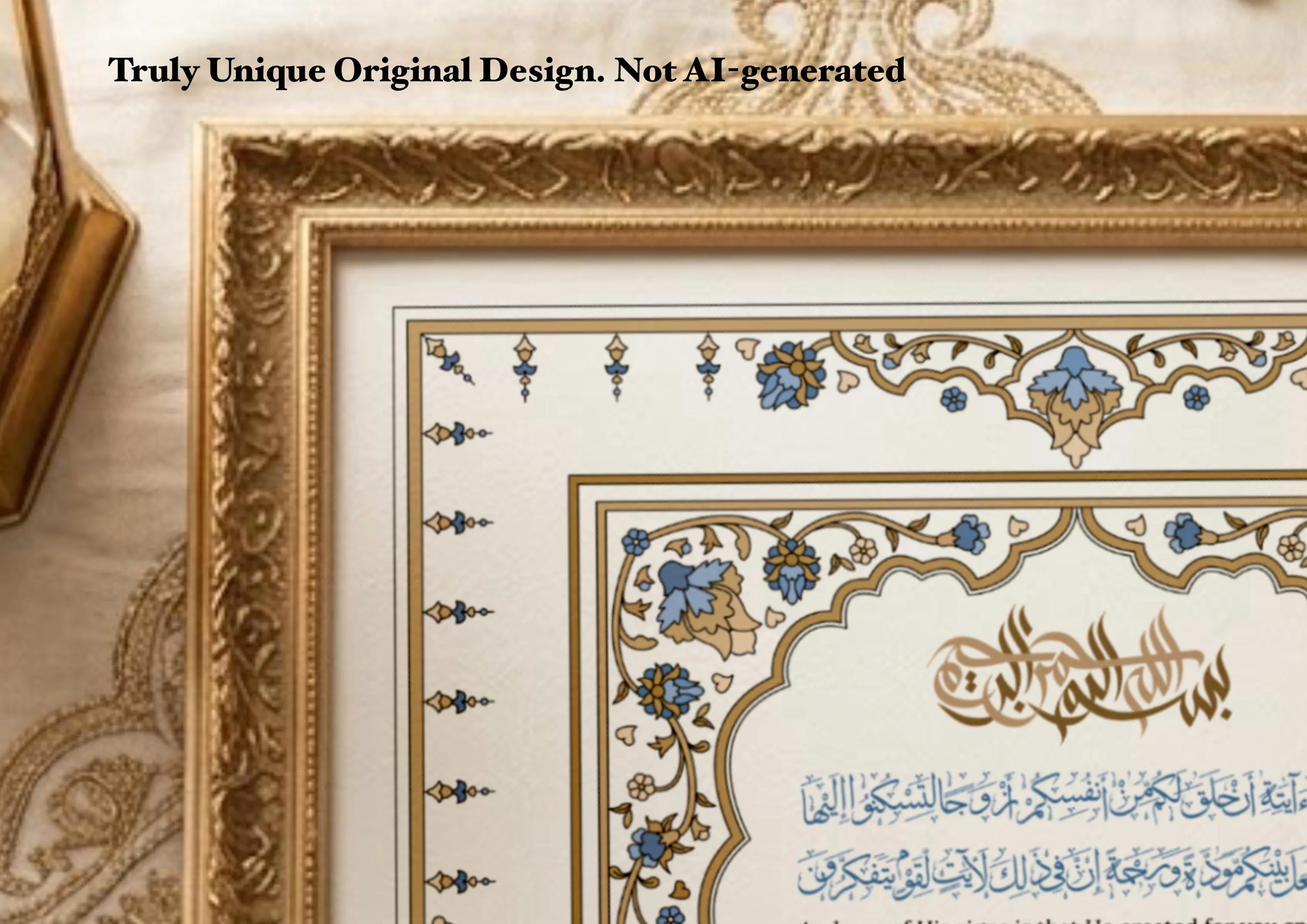 Islamic Nikkah nama certificate. Luxury Halal wedding card. Editable in Canva. Muslim marriage contract. DIY Islamic Nikah. Digital download - image 5