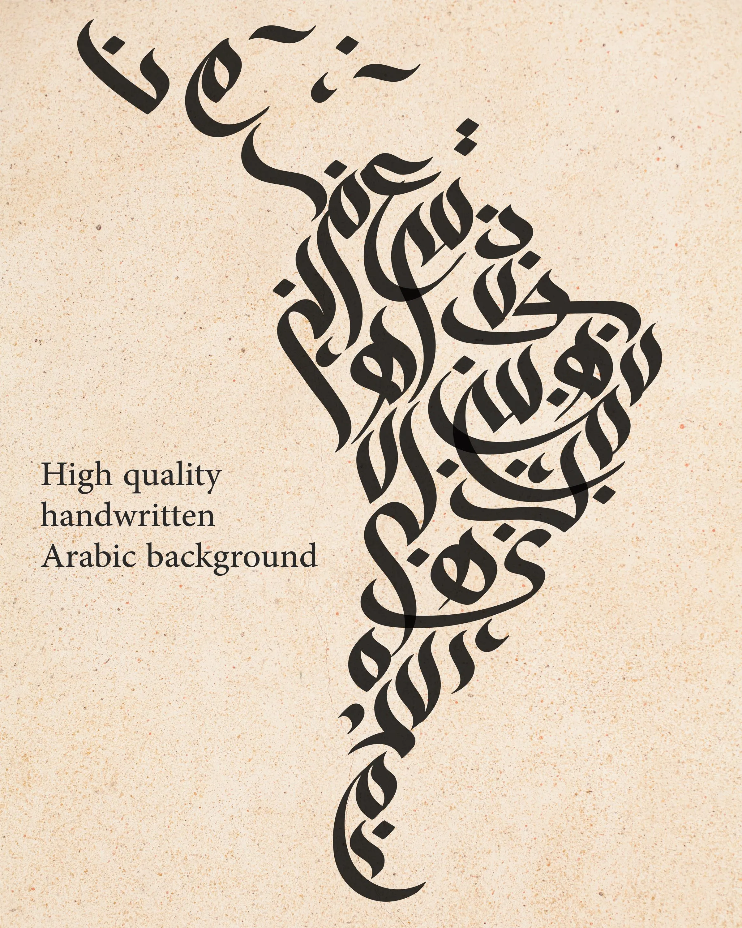 World Map Wall Art – Arabic Calligraphy Map, Islamic Home Decor, Modern Minimalist Print. Handwriting arabic design. Instant downdownload - image 4