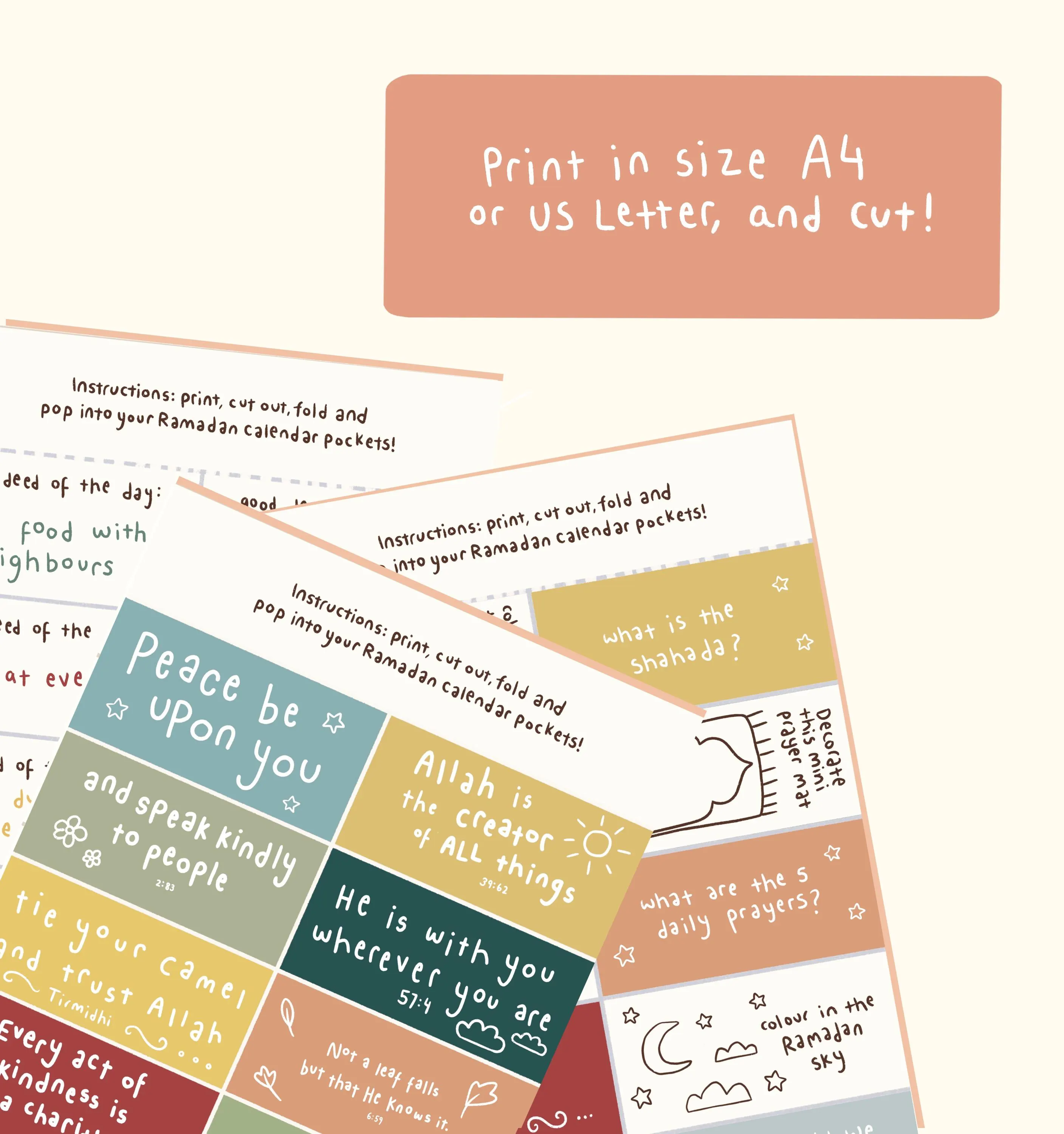 Ramadan Good Deed Flashcards: Kids Activity Cards (Printable) - image 4