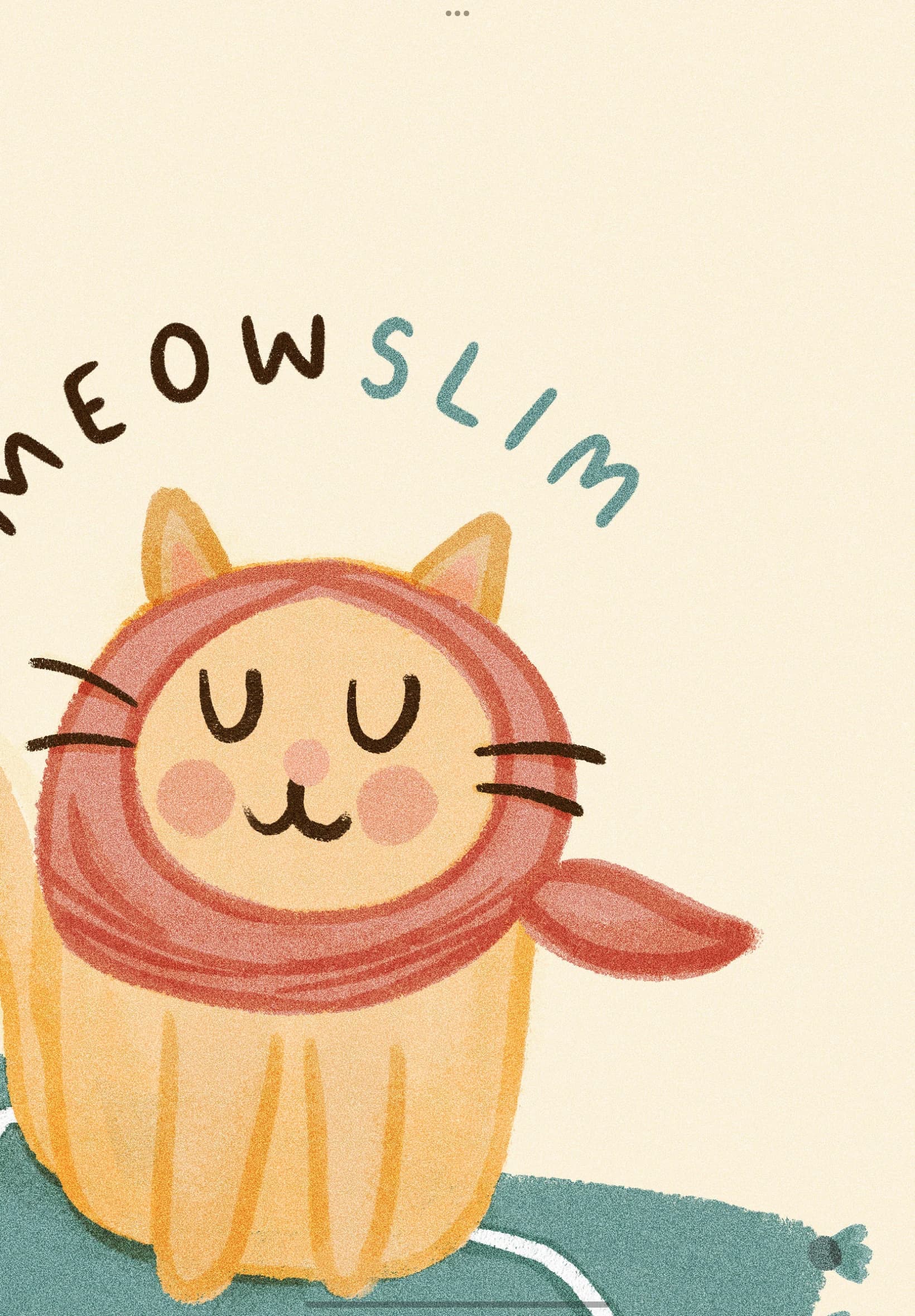 Islamic Kids Print: 'Meow-slim' Cat Art - image 4