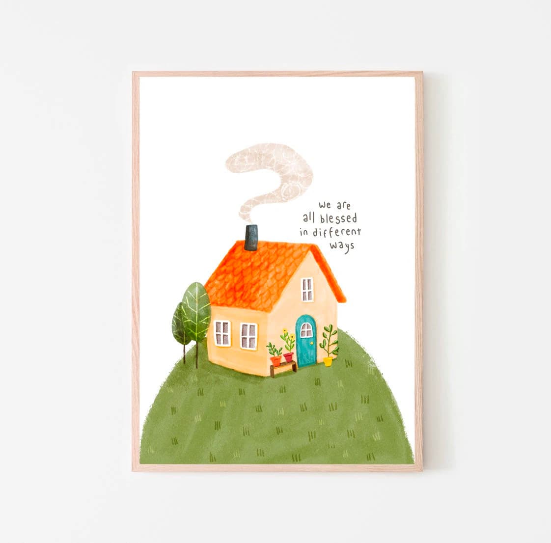Blessed House Print: Islamic Nursery Art, Eid Gift