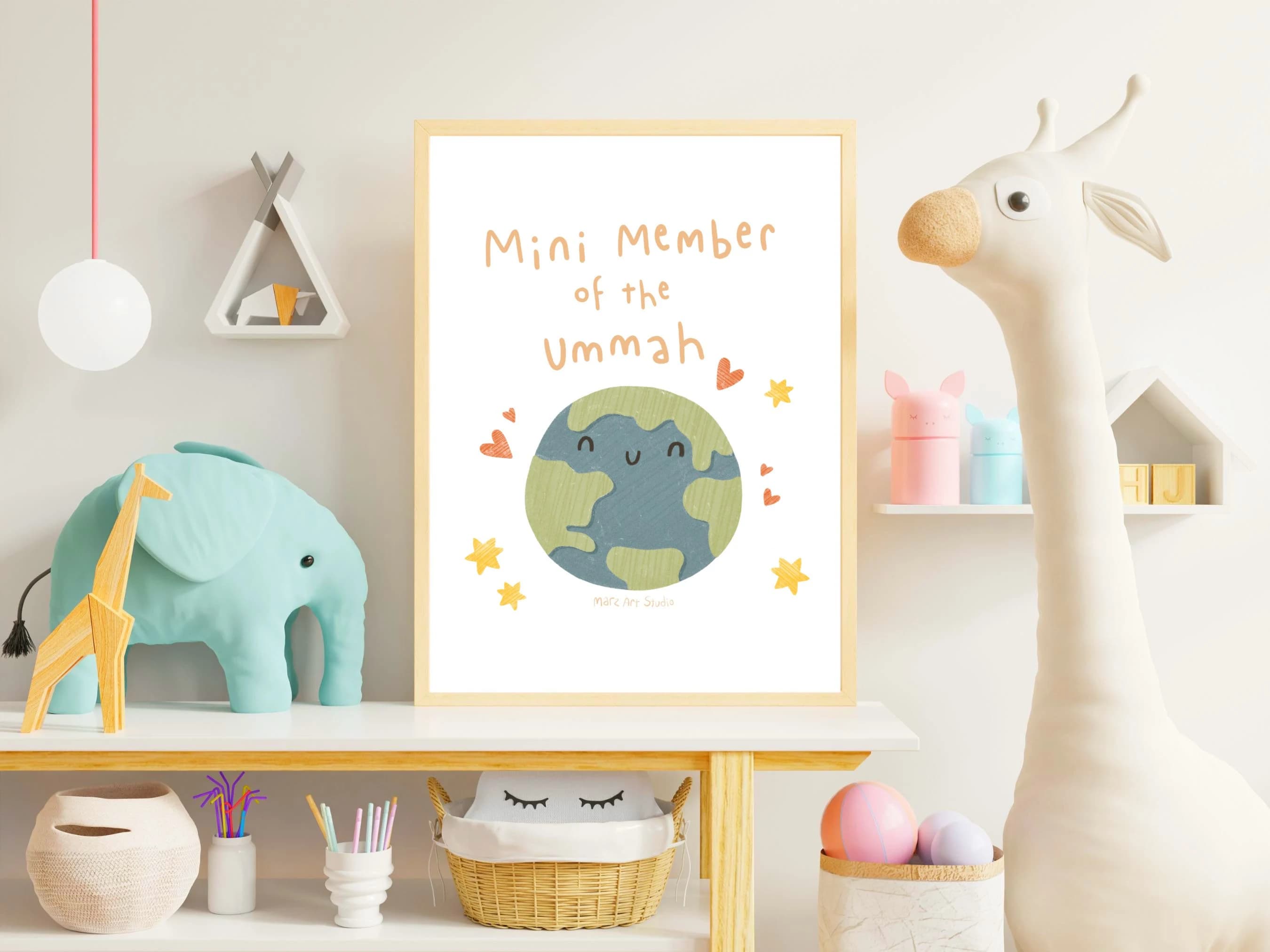 Mini Muslim Print | Islamic Kids Print | Childrens Wall Art | Eid Gift for Kids | Childrens Eid Gift | Ramadan Kids Gift | Islamic Nursery - image 2
