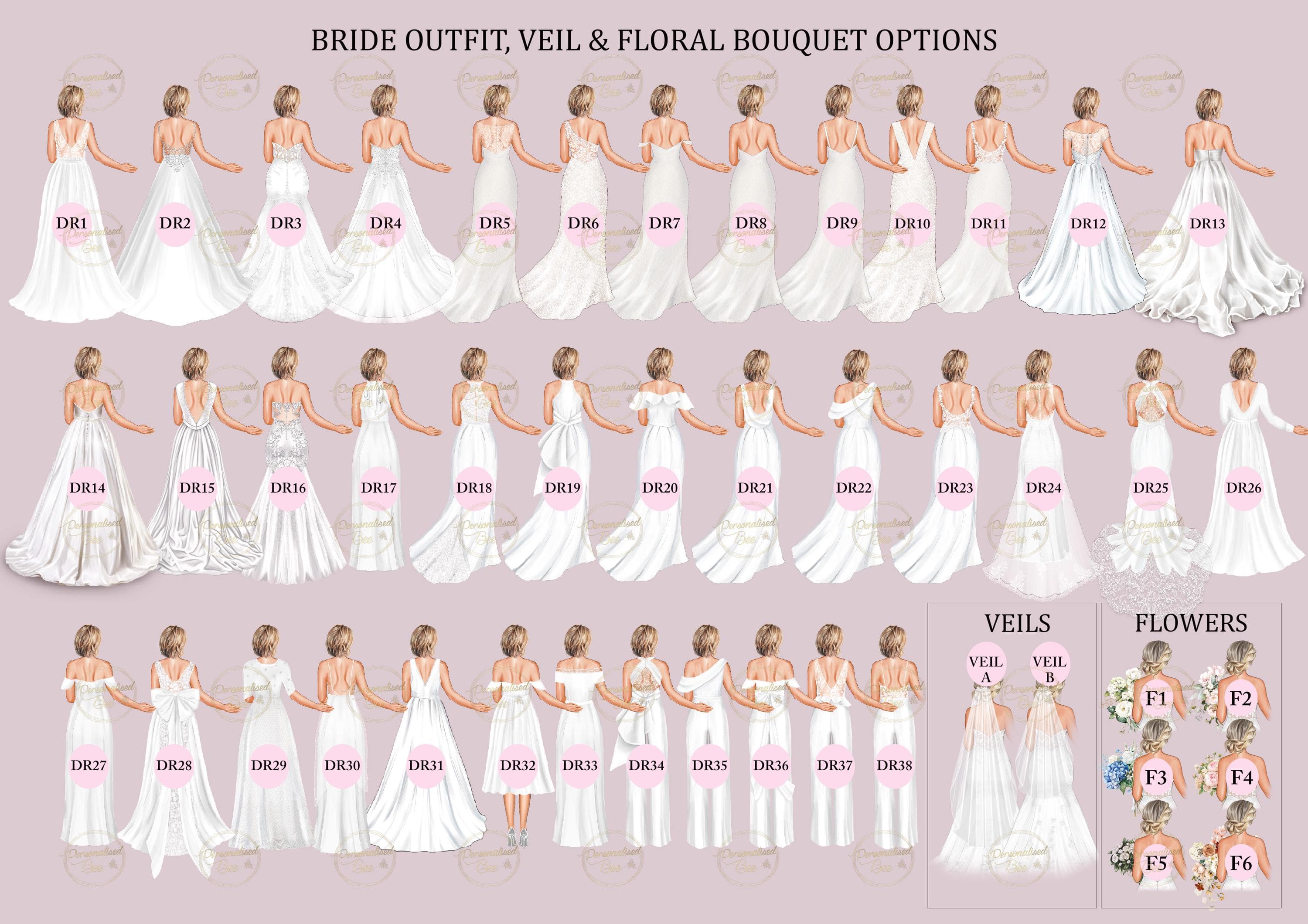 Personalised Maid of Honour Print | Bride & Bridesmaid Custom Portrait | Wedding Day Gift | Thank You Keepsake | Bridal Party Digital Art - image 4