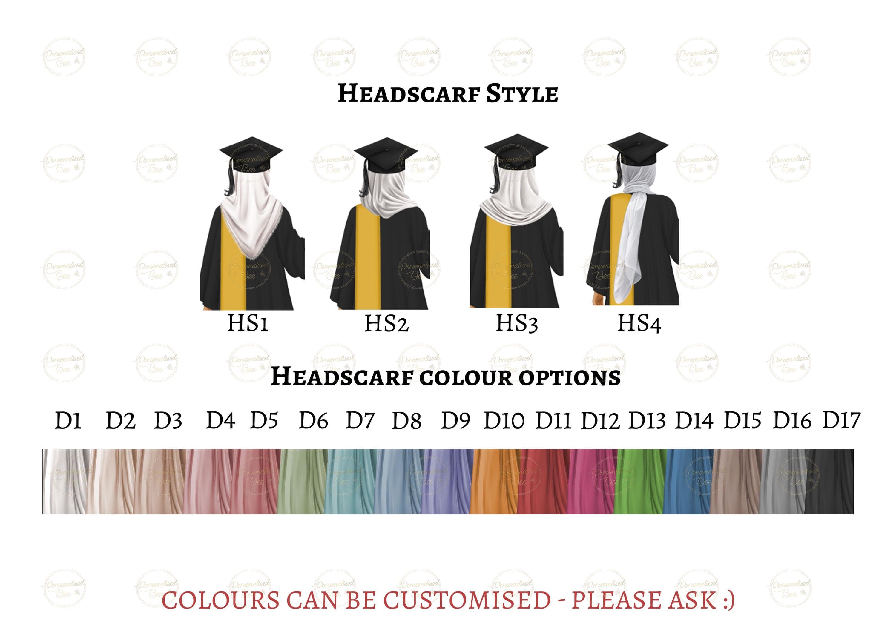Muslim Female Graduation Gift, Personalised Graduation Gift for Her, Islamic Gift for Her, Class of Any YEAR Daisy Clear Acrylic Plaque - image 4