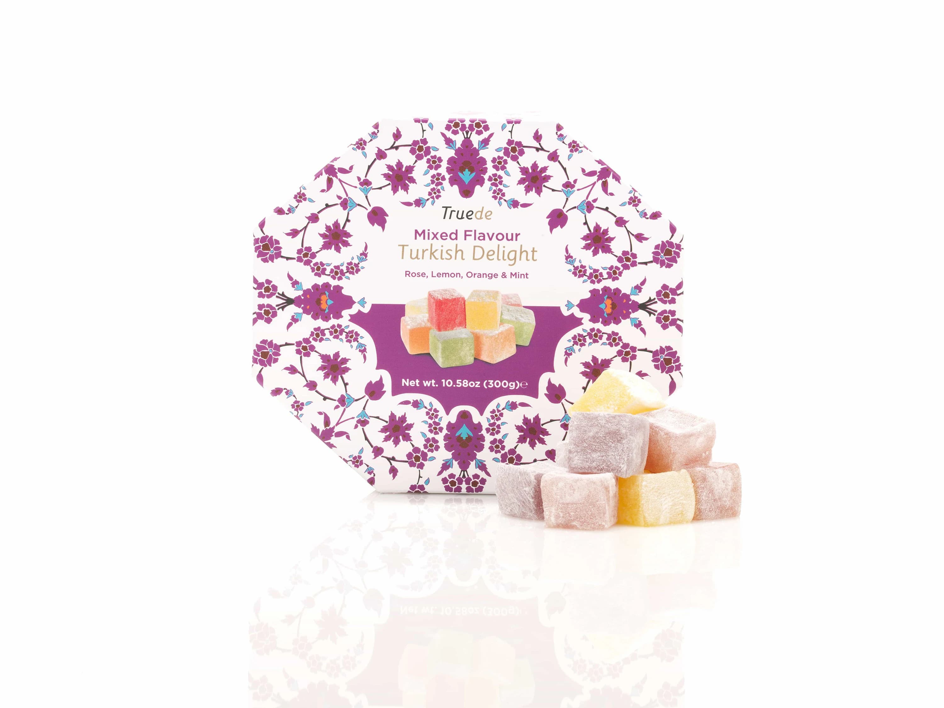300g Mixed Flavour Turkish Delight Christmas Festive Present Stock Filler - image 4
