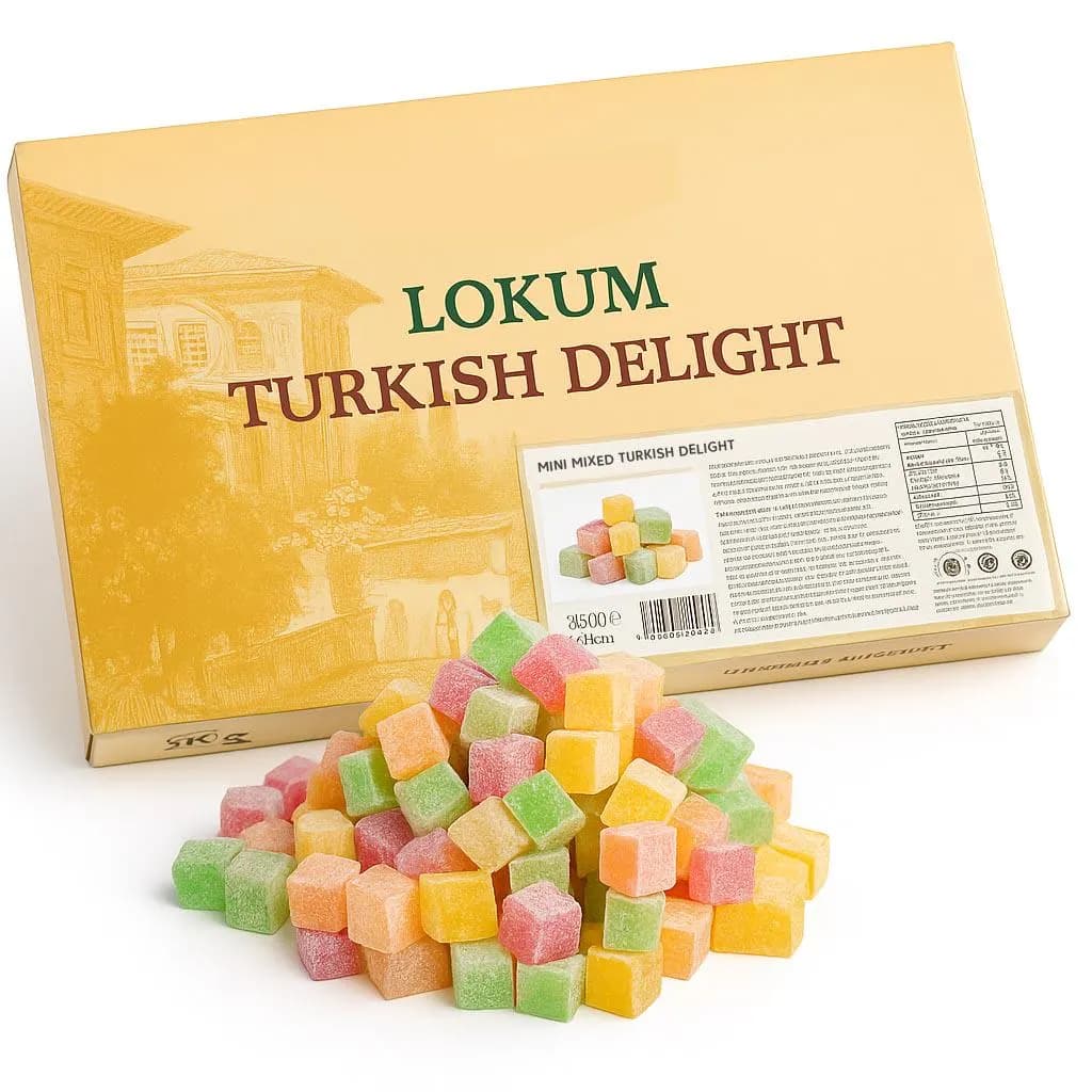 3kg Bulk Turkish Delight: Rose and Lemon, Mini Mixed Flavours, Rose, Pomegranate - Vegan Gluten-Free - image 3