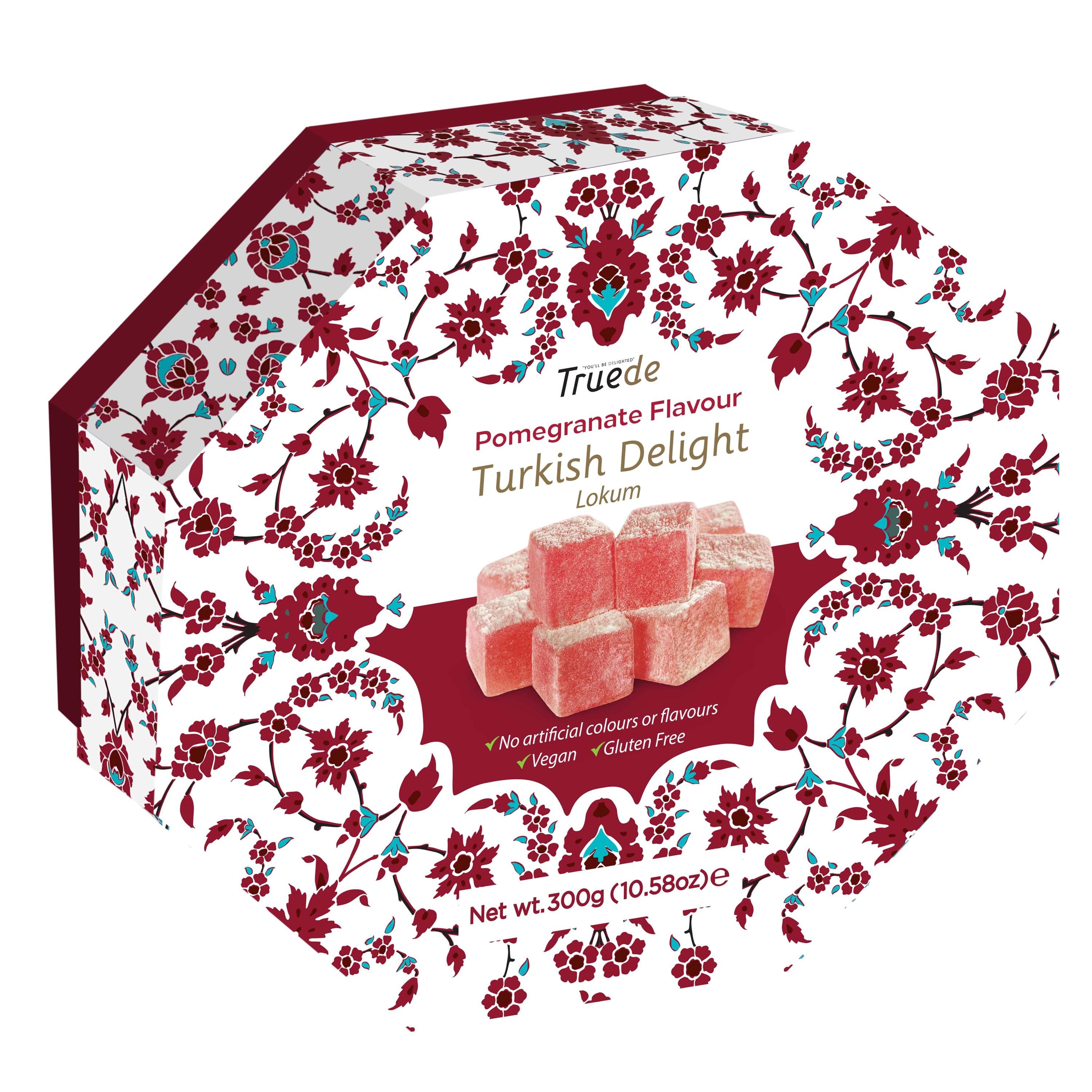300g Pomegranate Turkish Delight Christmas