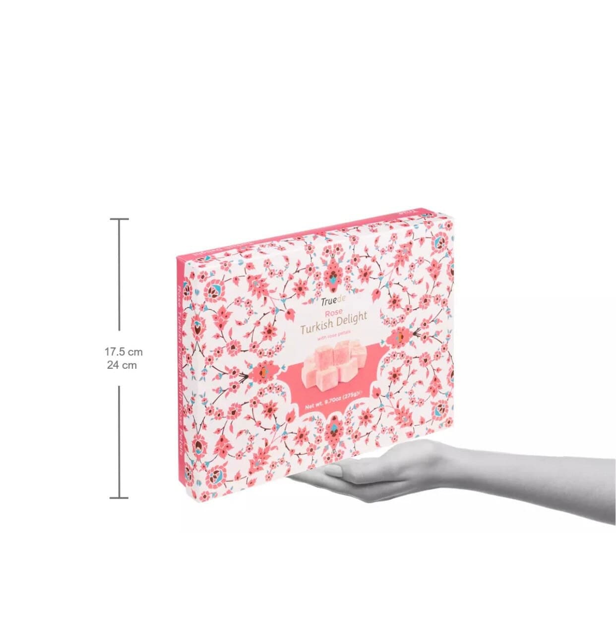 Large 275g Rose | Mixed Flavour Turkish Delight Narnia Present Valentines Large Box Christmas Sharing - image 2