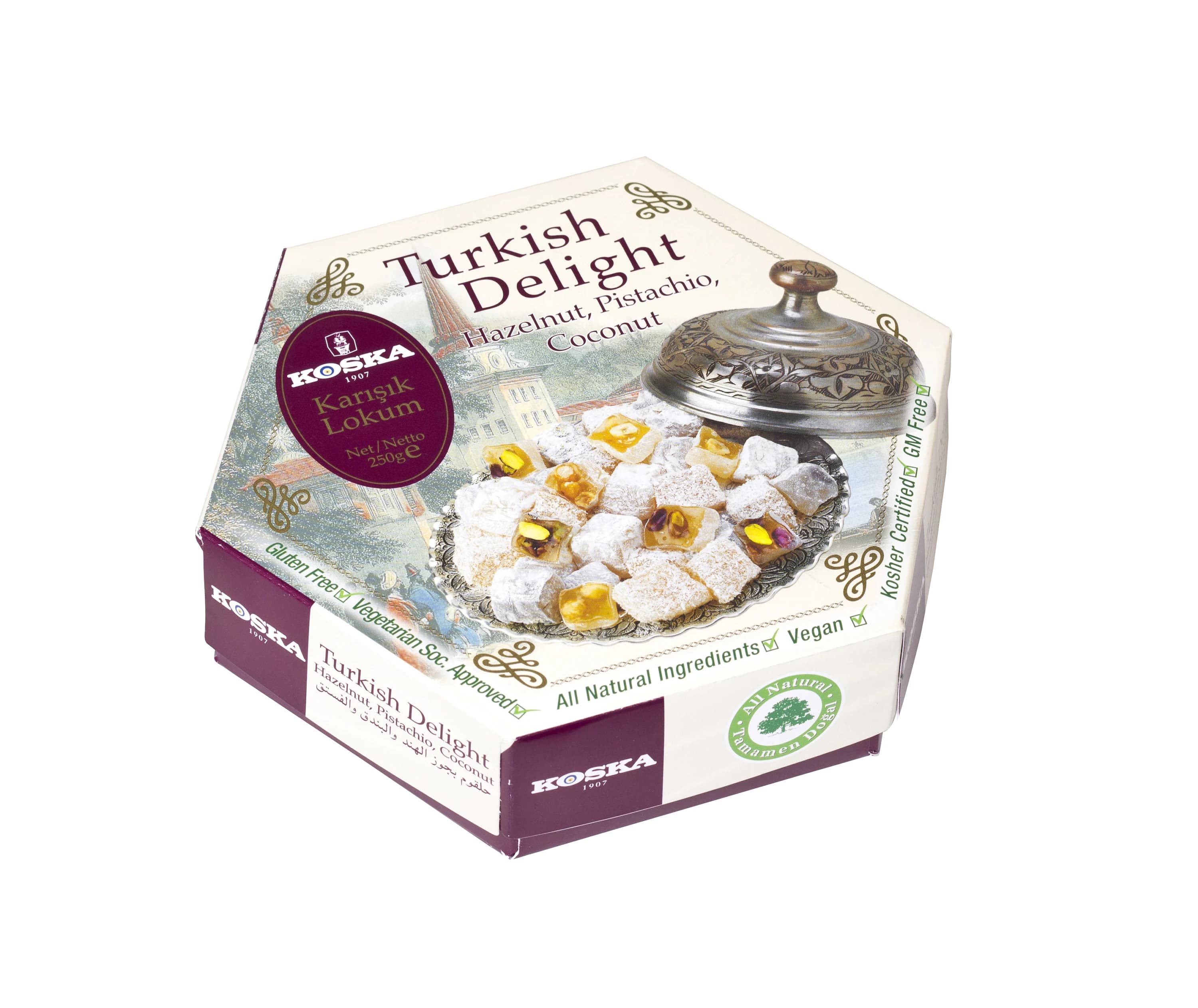 Koska Turkish Delight: Rose Lemon Mixed Nut, Vegan, 250g - image 4