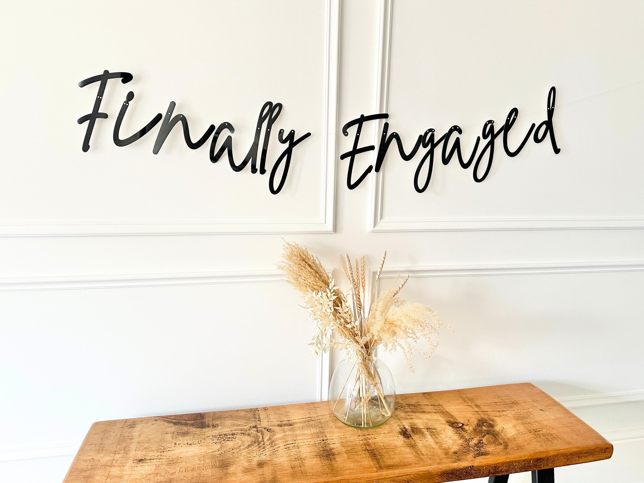 Engagement / Wedding Banner, Tying the knot, Custom Bunting, Engagement Banner, Getting Married Banner, Engaged Sign, We're Engaged - image 5