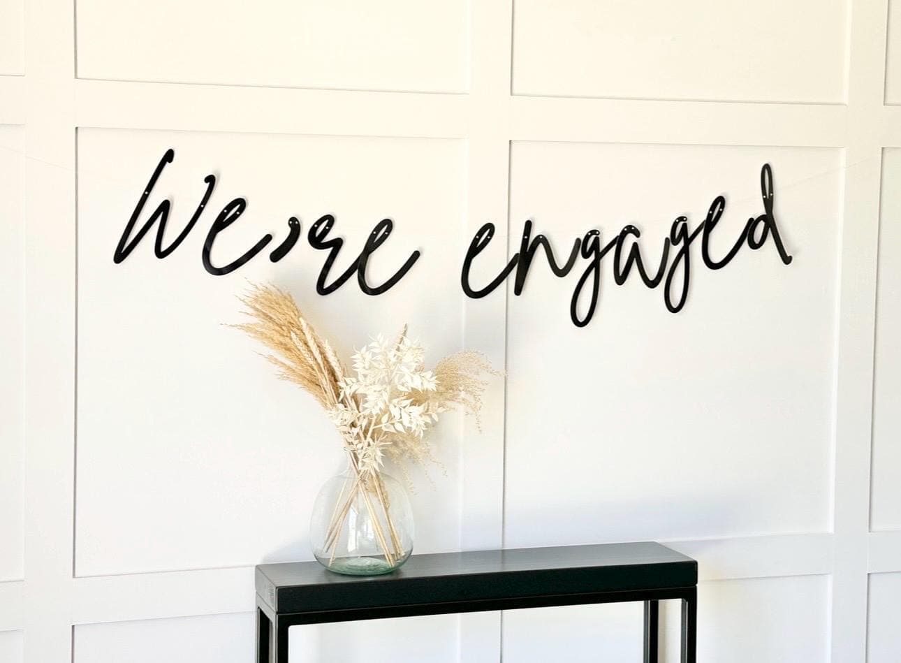 Engagement / Wedding Banner, Finally Engaged, Tying the Knot sign, Engagement Banner, Getting Married Bunting, Engaged Sign, We're Engaged - image 5