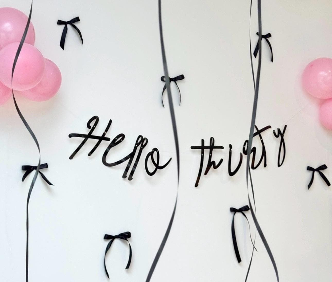 Birthday Sign (any age/colour) 40th Birthday Banner, Turning 40 Banner, 40th Birthday Bunting, Gold Banner, Birthday Decor, Hello Forty Sign - image 4