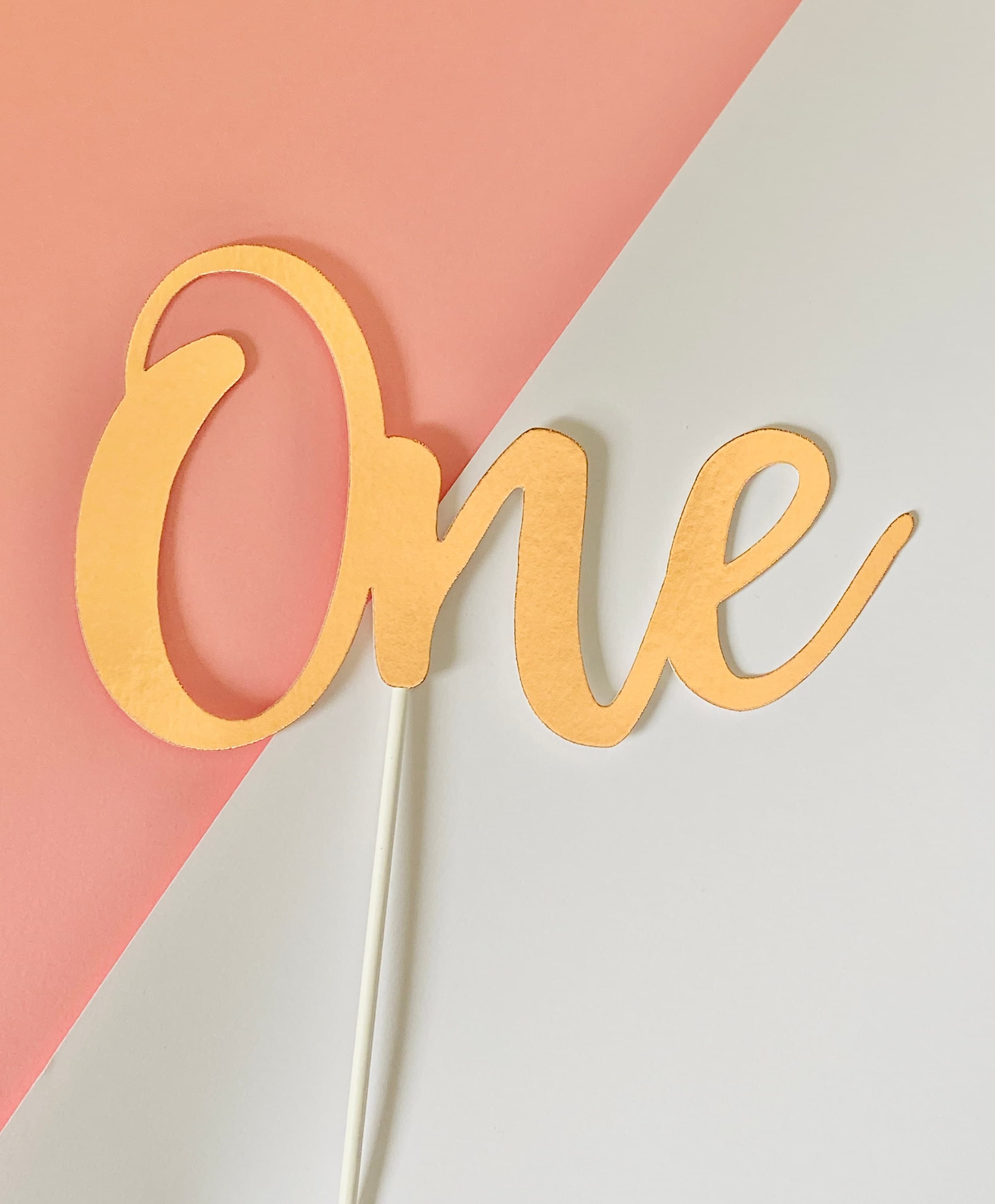 Any Age/Colour Cake Topper, Birthday Cake Topper, 1st Birthday Cake Topper, Gold Cake Topper, Rose Gold Cake Topper, Custom Cake Topper - image 5
