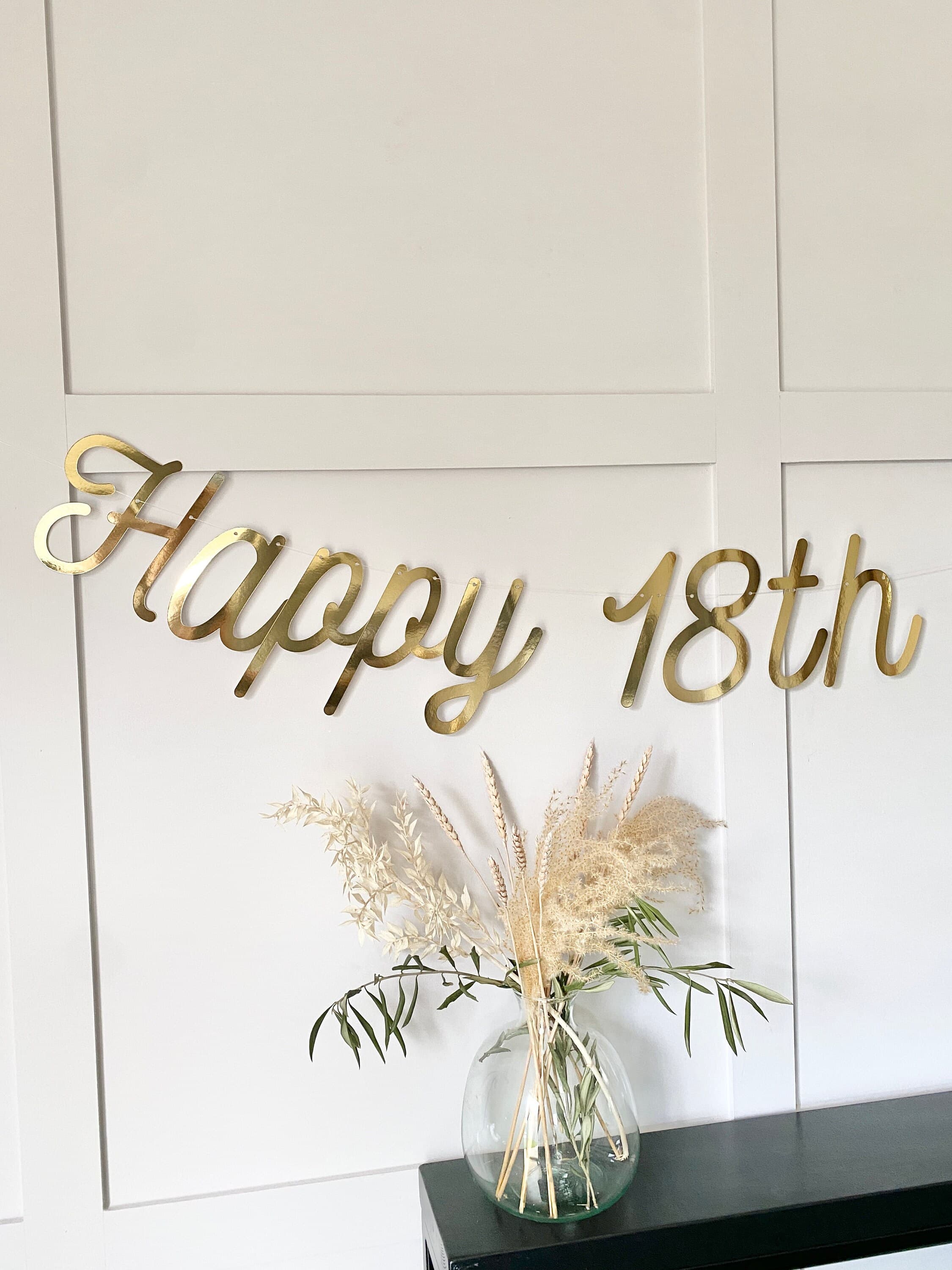 Gold Personalised (any age/colour) 60th Birthday Banner, Turning 60 Banner, 60th Birthday Bunting, Gold Banner, Birthday Sign, 60th Birthday - image 5