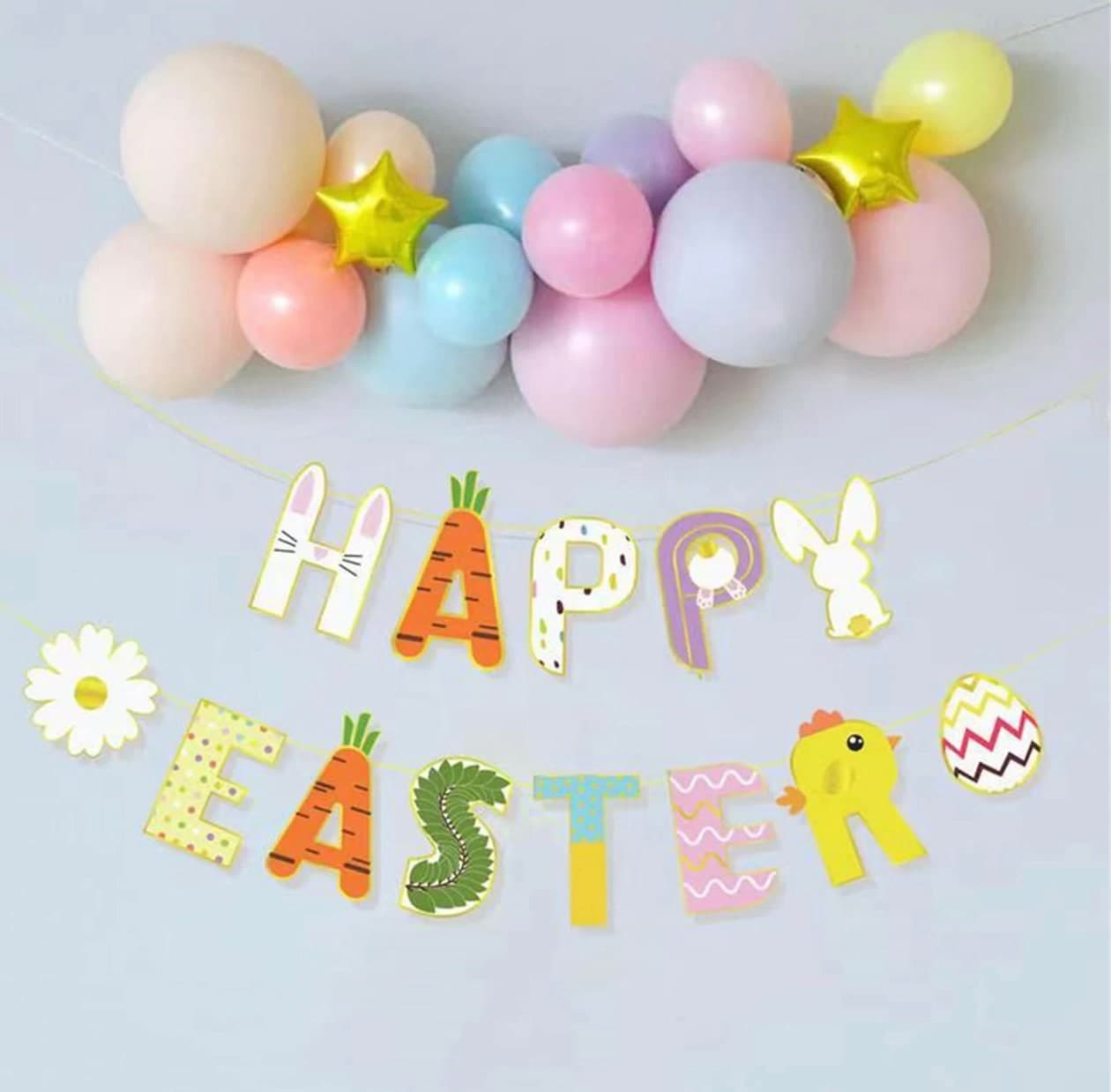 Easter Banner, Happy Easter, Easter Garland, Happy Easter Bunting, Happy Easter Decoration