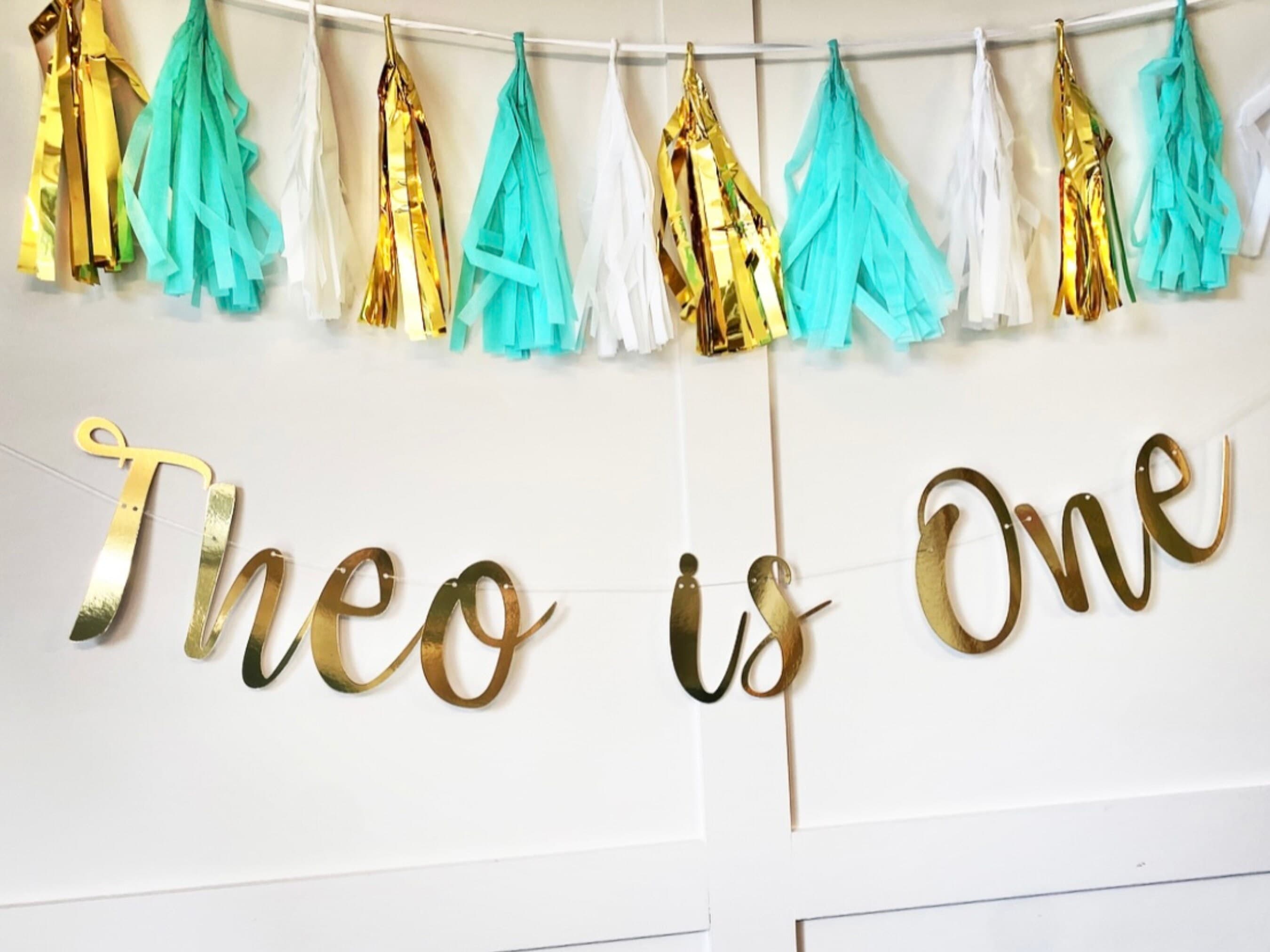Gold Banner, Customised Banner, Custom Banner, Custom Bunting, Birthday Banner, Name Bunting, Name banner - image 5