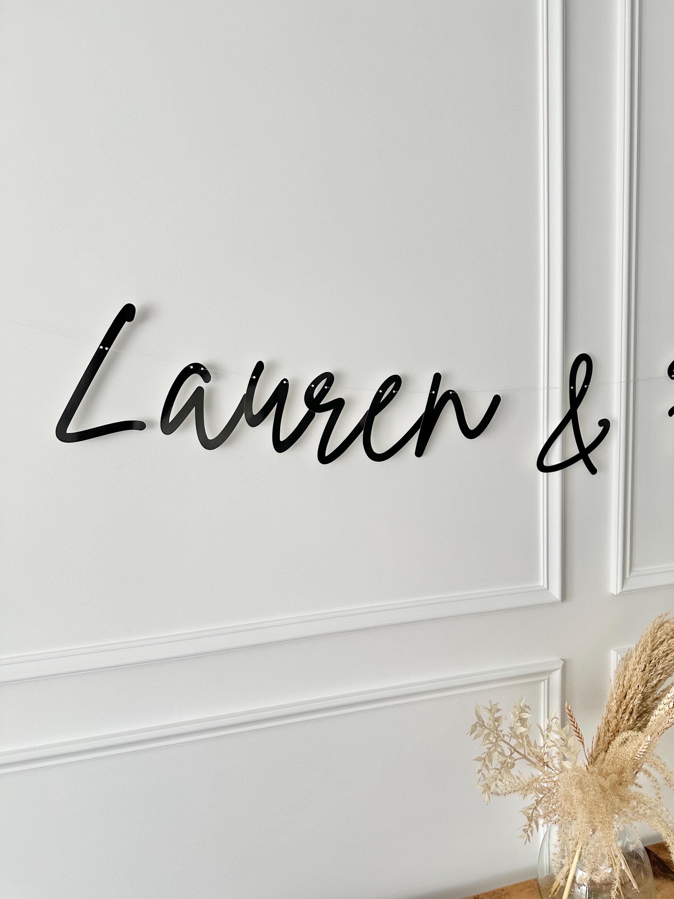 Custom Engagement Banner, Custom We're Engaged Sign, Custom Bunting, Engagement Banner, Name Bunting, Tying the knot Decor, Getting Married - image 4