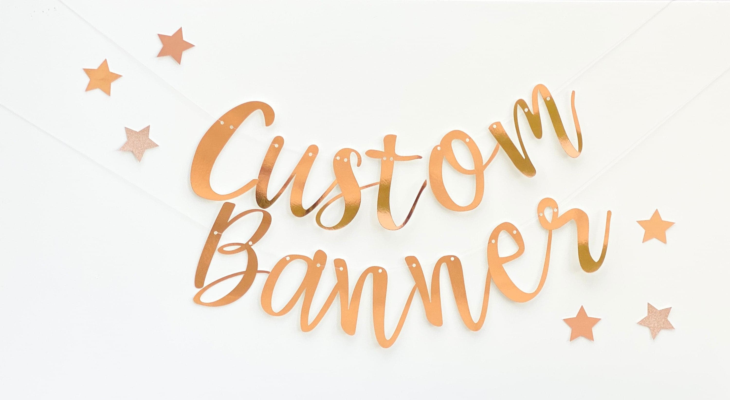 Custom Banner, Rose Gold Custom Banner, Custom Bunting, Birthday Banner, Rose Gold Name Bunting, Personalised Sign Backdrop