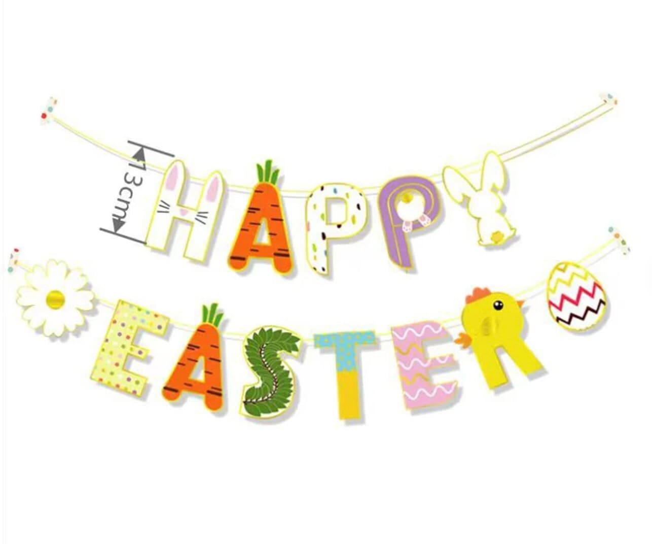 Easter Banner, Happy Easter, Easter Garland, Happy Easter Bunting, Happy Easter Decoration - image 3