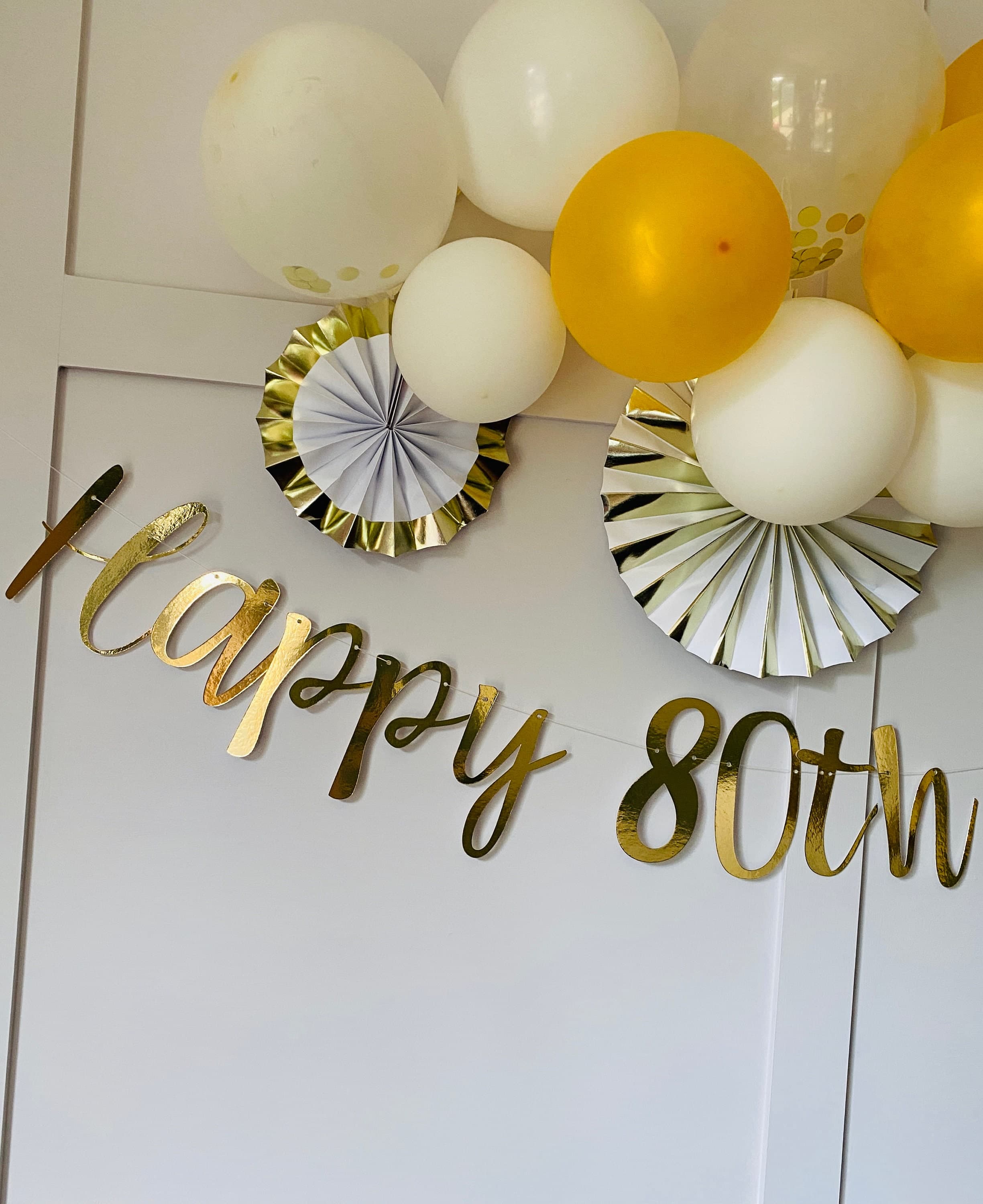 Personalised (any age/colour) 60th Birthday Banner, Turning 60 Banner, 60th Birthday Bunting, Gold Banner, Birthday Sign, 60th Sign Backdrop - image 5