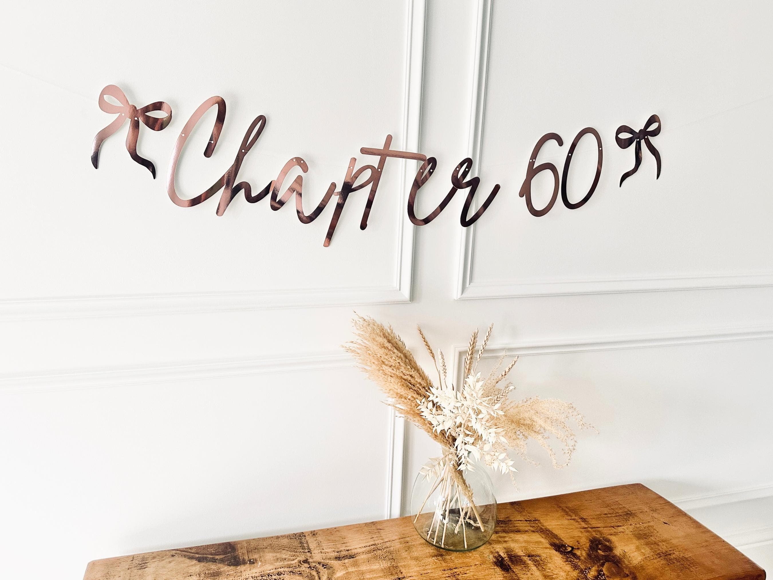 Birthday Sign (any age/colour) 50th Birthday Banner, Turning 50 Banner, 50th Birthday Bunting, Gold Banner, Birthday Decor, Chapter 50 Sign - image 4