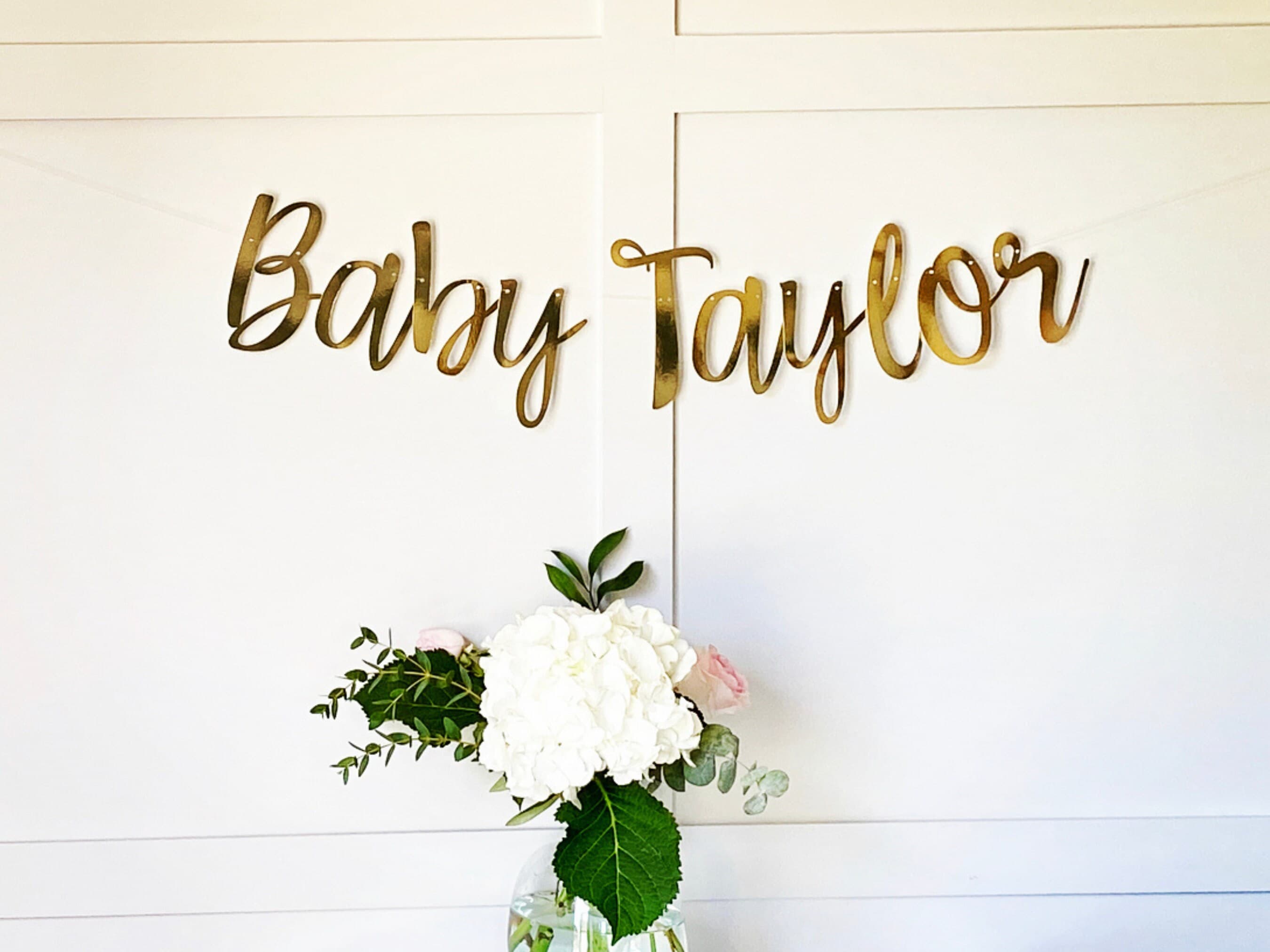 Custom Banner, Rose Gold Custom Banner, Custom Bunting, Birthday Banner, Rose Gold Name Bunting, Personalised Sign Backdrop - image 3