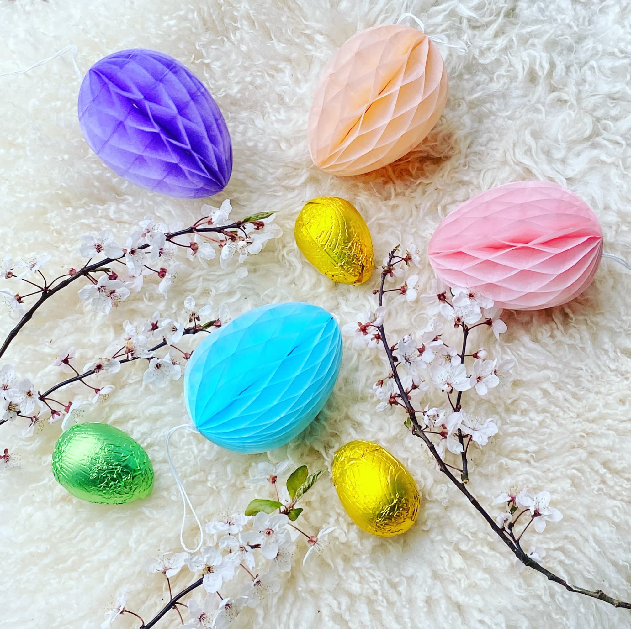 Easter Hanging Eggs, Easter 3D Eggs, Easter Table, 3D Eggs Decorations, Paper Easter Eggs, Hanging Easter Decor - image 4