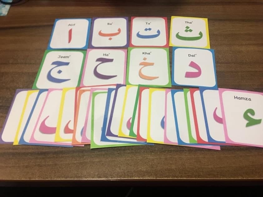 Arabic Alphabet Flash Cards, Alif Ba Ta, Eid Gift, Learn Arabic, printable, alphabet letters, Islam, homeschool, Qur'an, - Instant Download - image 4