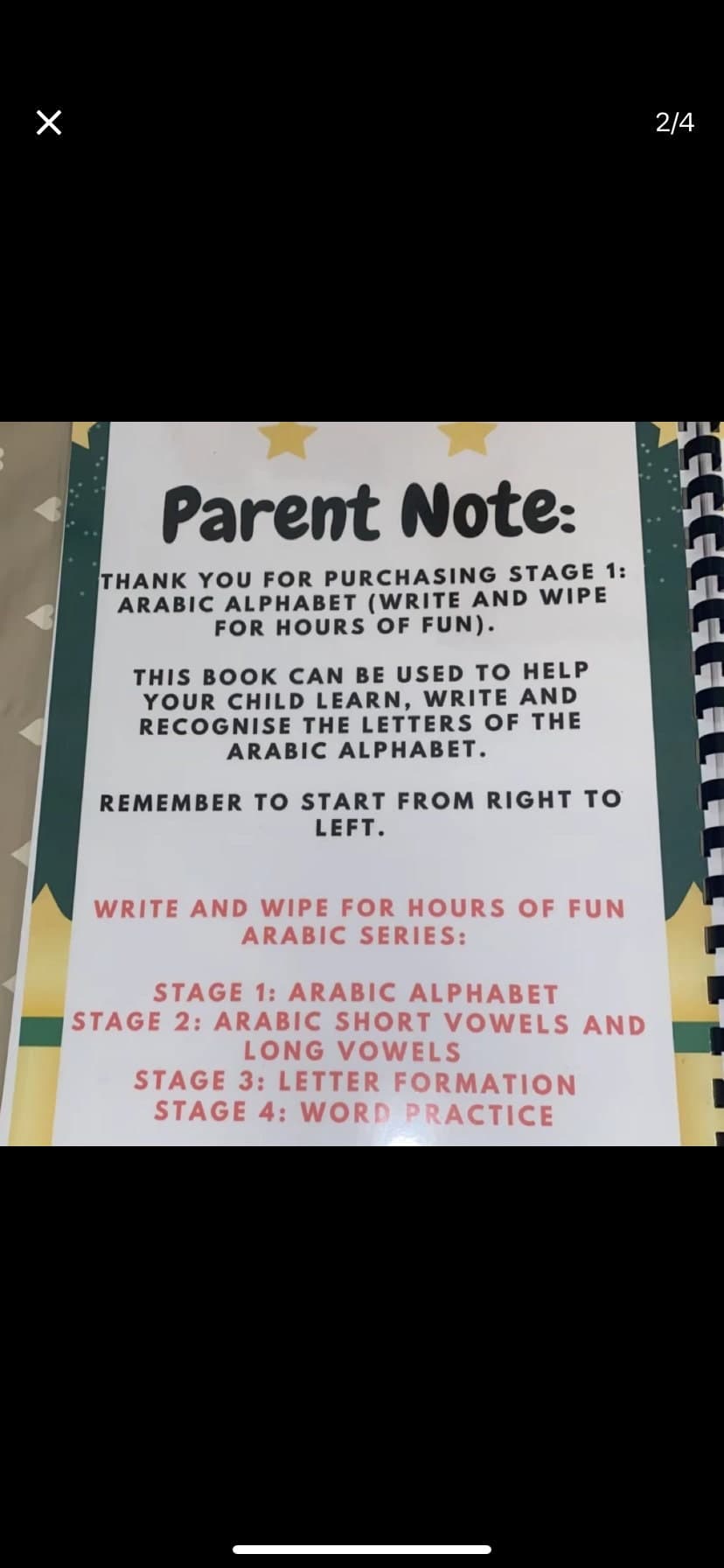 PERSONALISED Arabic Alphabet Write & Wipe Stage 1 Arabic Alphabet Alif Ba Ta, Eid Gift, Learn Arabic, Muslim homeschool, islamic homeschool. - image 3