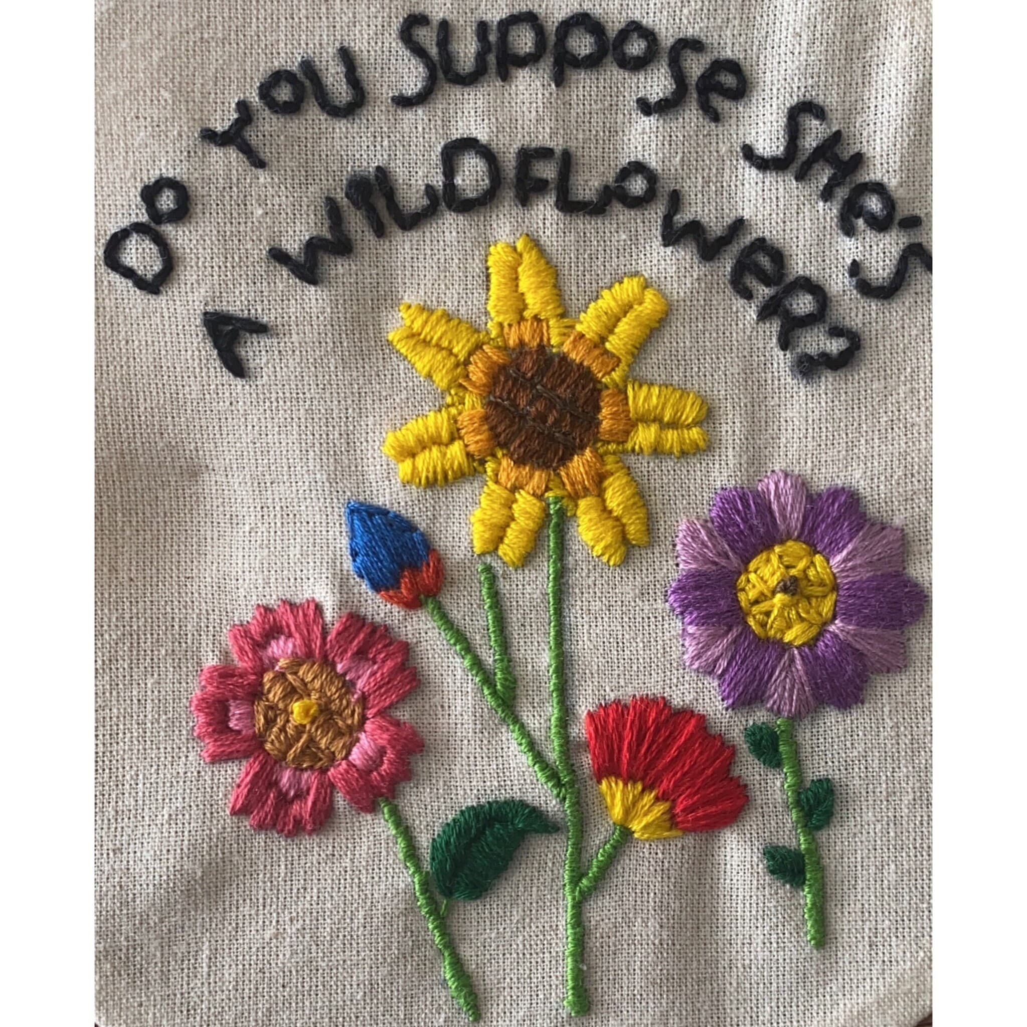Floral tote bag | Eco tote bag | Vegan tote bag | Hand embroidered tote bag | Cotton tote bag | Handmade - image 3