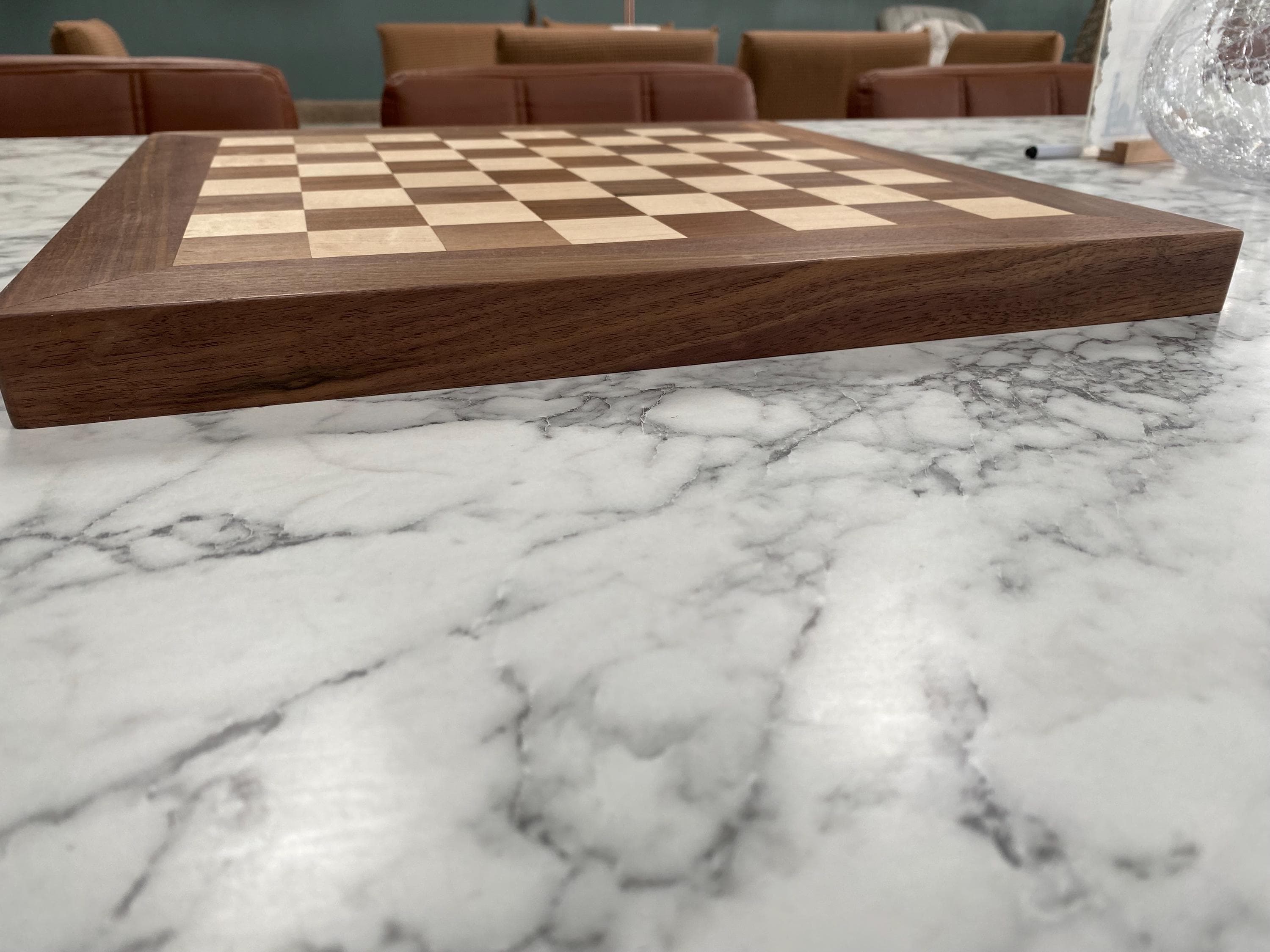 Handmade wooden chess board - image 3