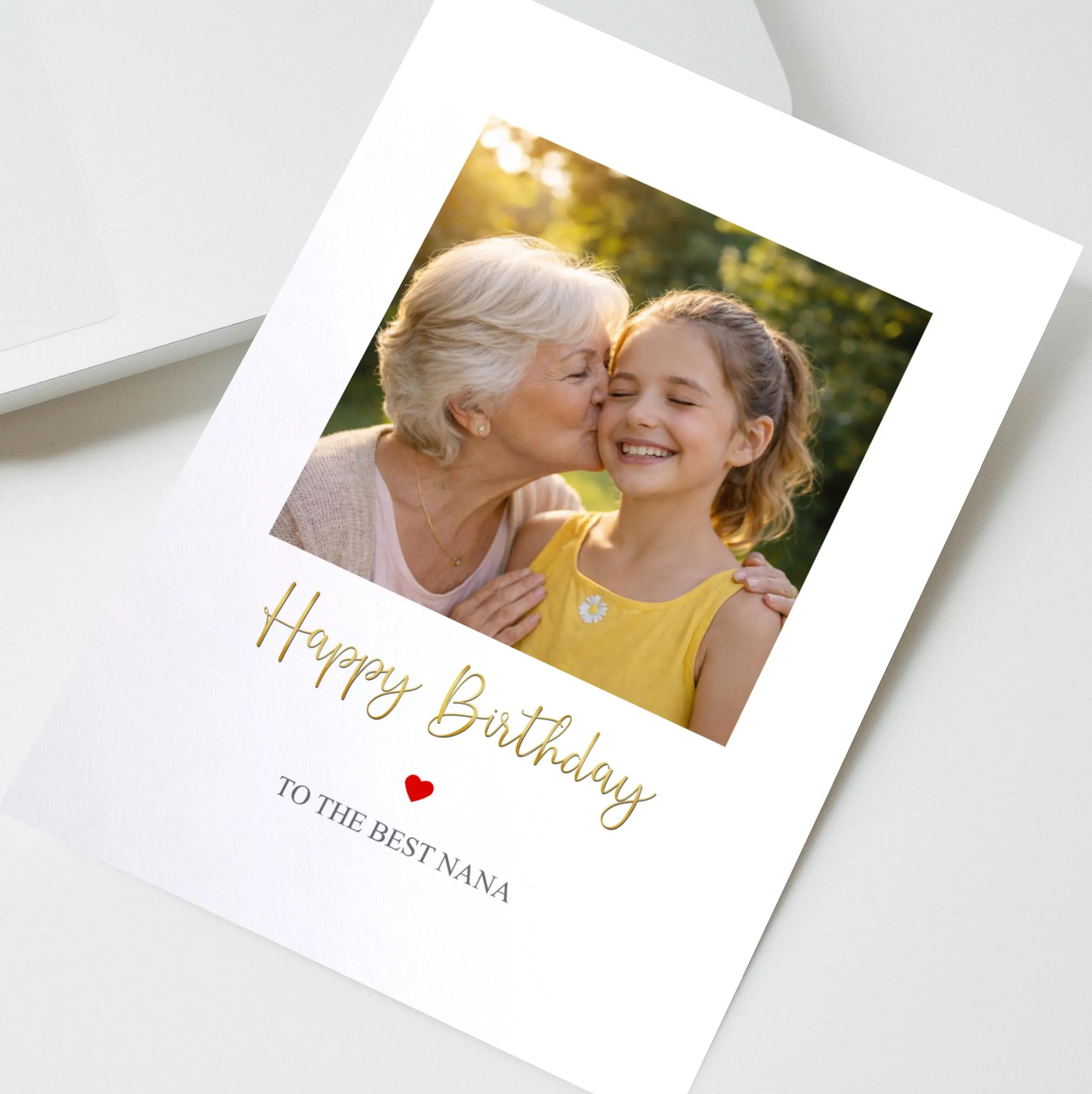 Personalised Photo Birthday Card for Nana, Custom Gift for Nana, Happy Birthday Nana Card, Card from Grand Daughter, Card from Grandson