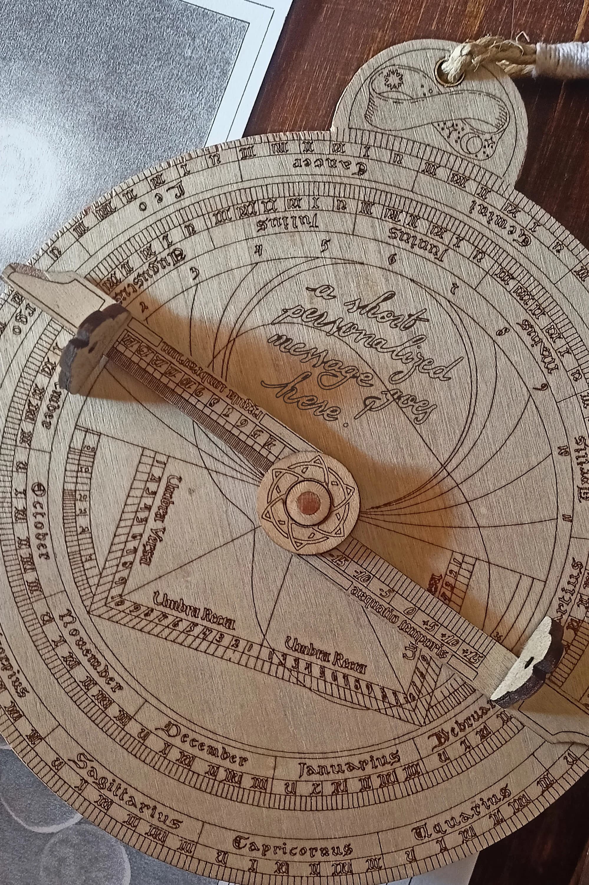 Original SVG files for Wooden Astrolabe for valentine's day. Astronomical tool, hand designed. Ideal gift for an astronomy enthusiast - image 4