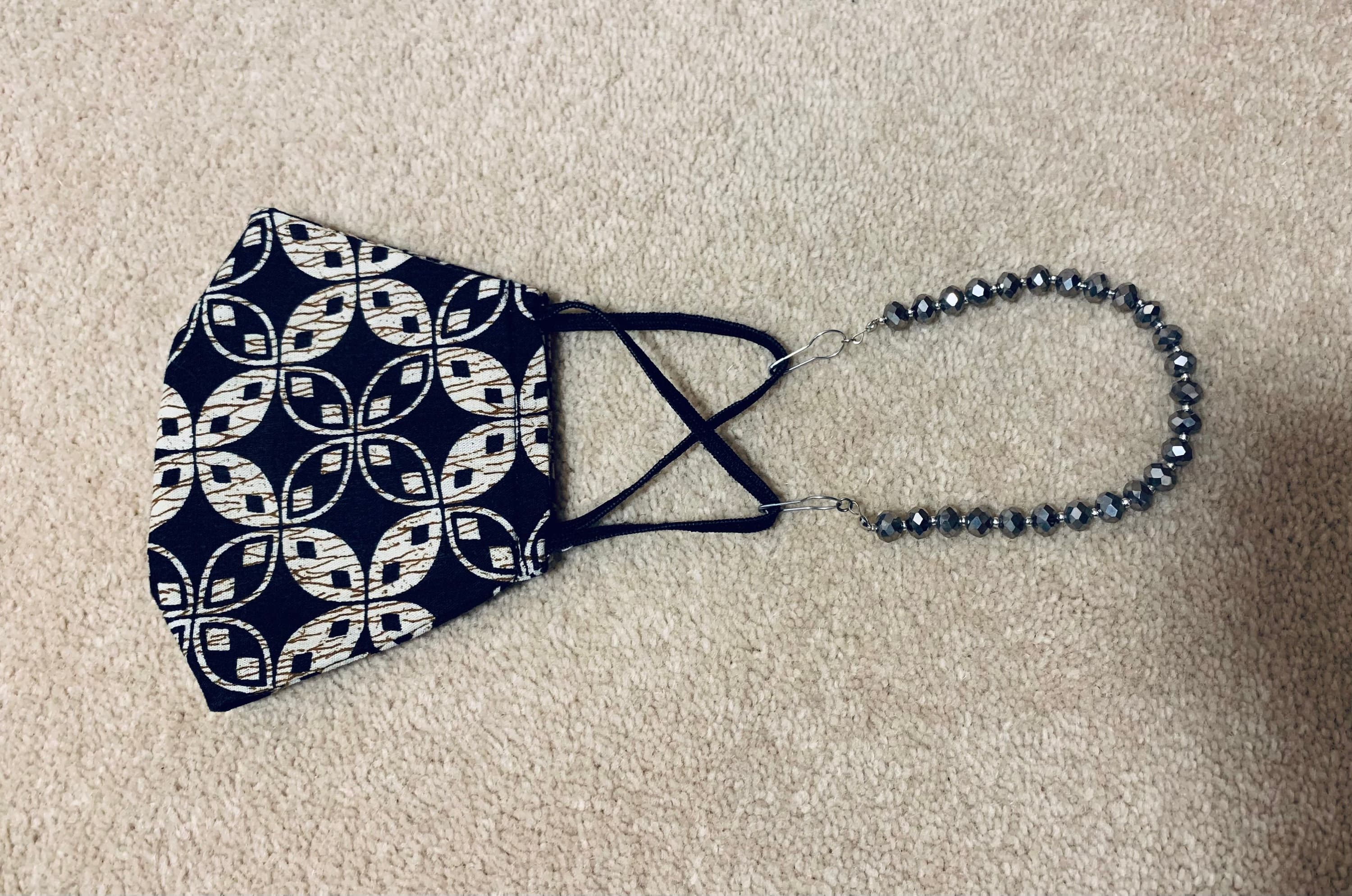 Handmade Crystal Abacus Hijab Mask Chain: Beaded Ear Saver
