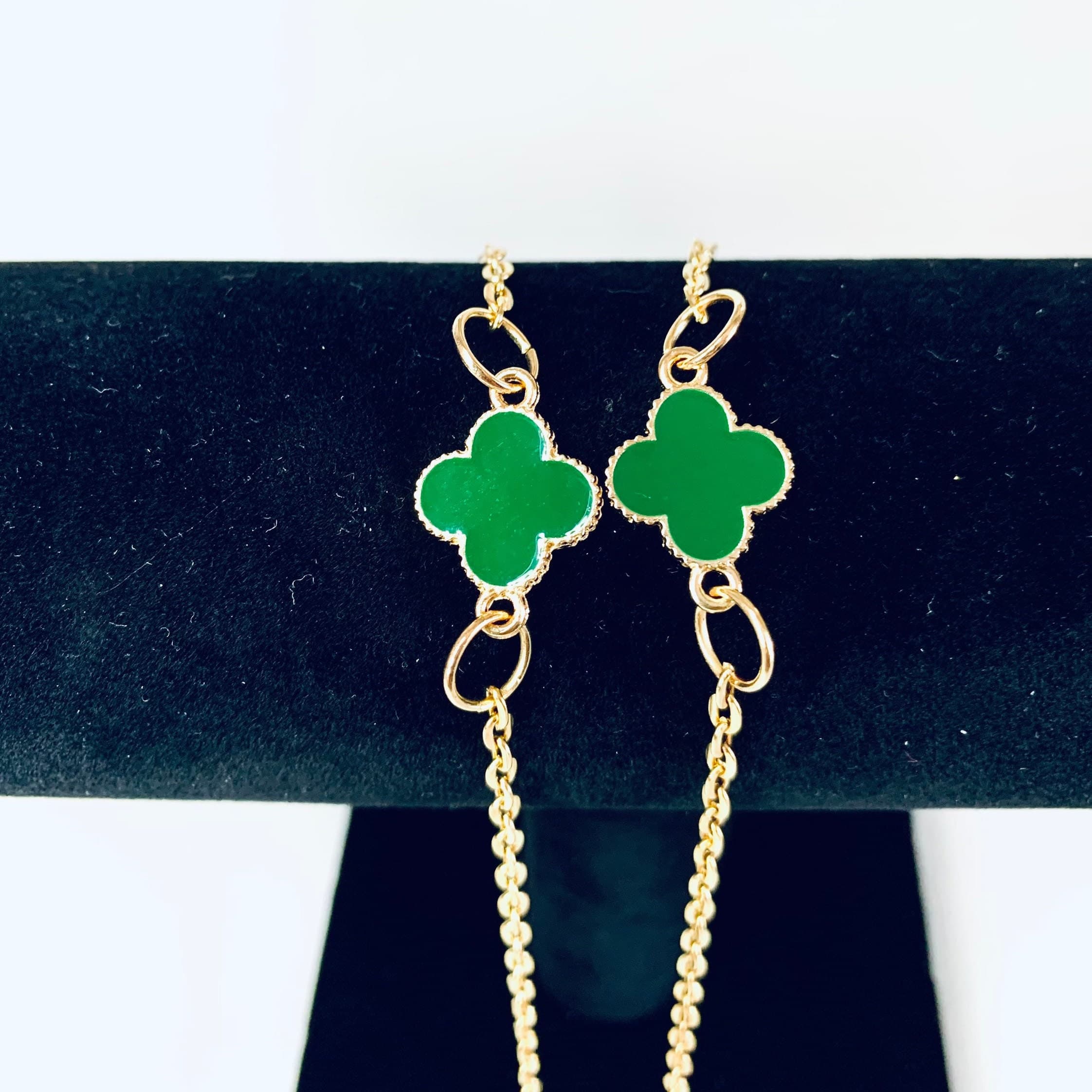 Green Clover Glasses Chain: Lucky Sunglasses Lanyard, Mask Holder