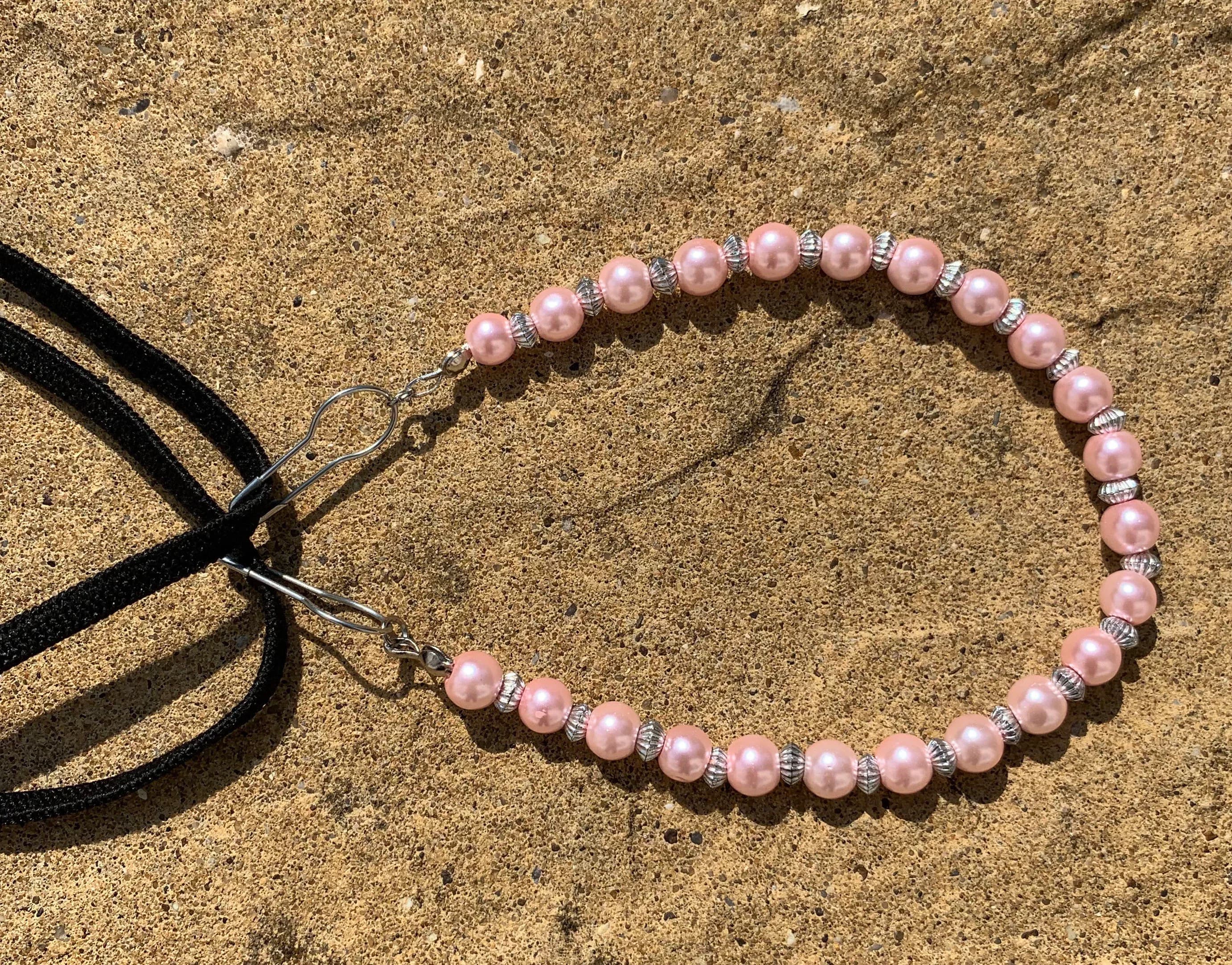 Handmade Rose Bead Hijab Face Mask Chain: Ear Saver Lanyard - image 3
